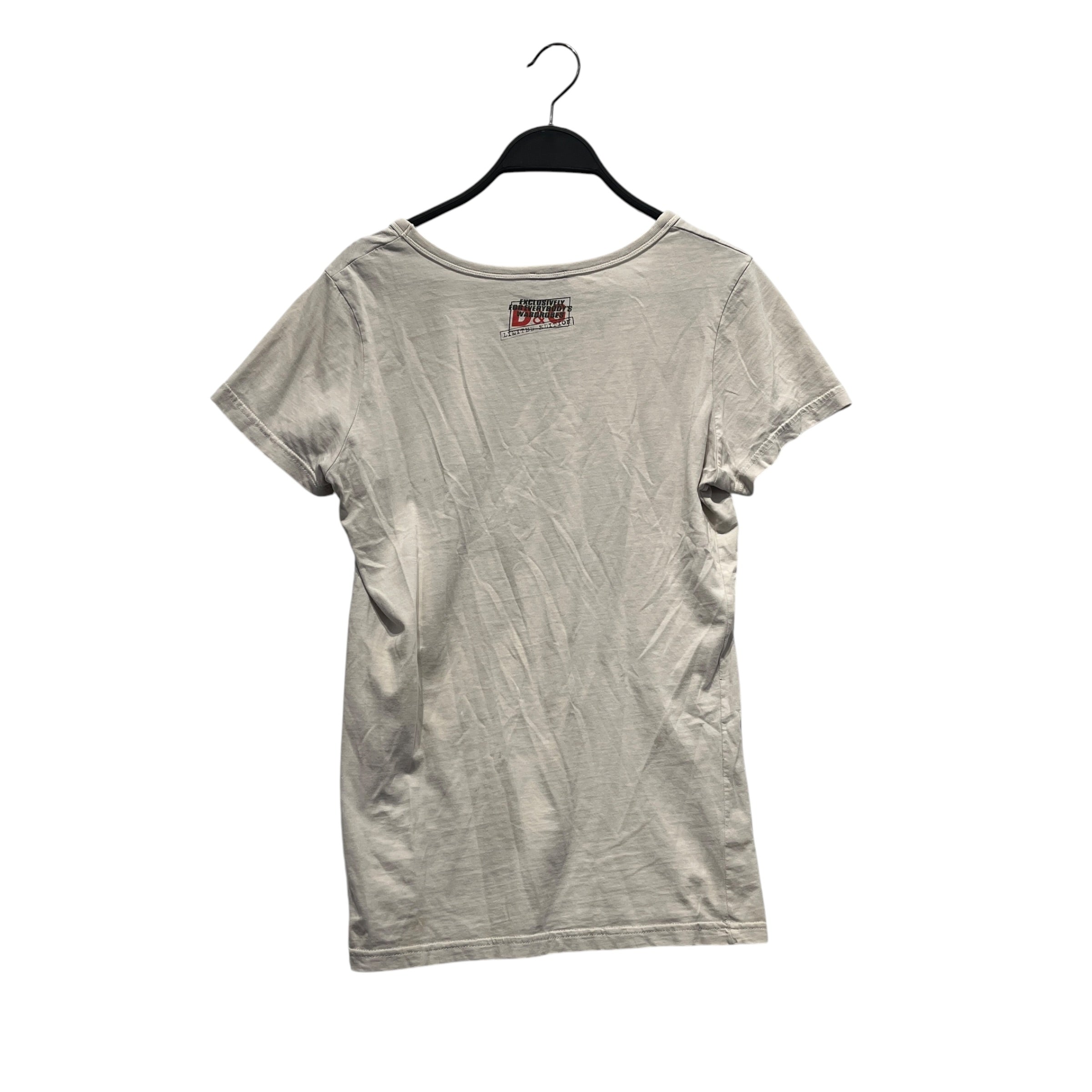 DOLCE&GABBANA/3|4 T-Shirt/XS/Graphic/Cotton/WHT/play the electrical chaos view 2