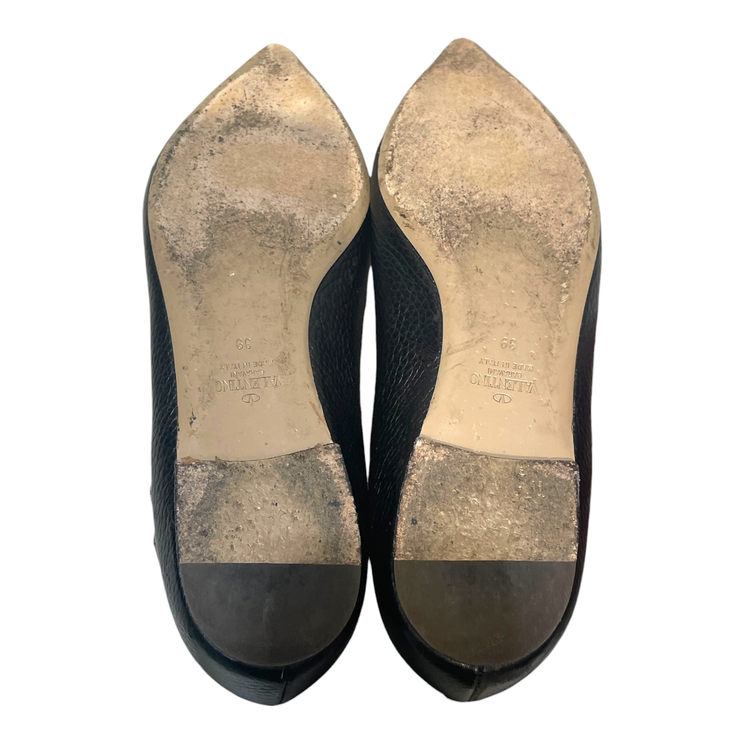 VALENTINO/Flat Shoes/EU 39/Leather/BLK/Garavani Rockstud Mary Jane view 5