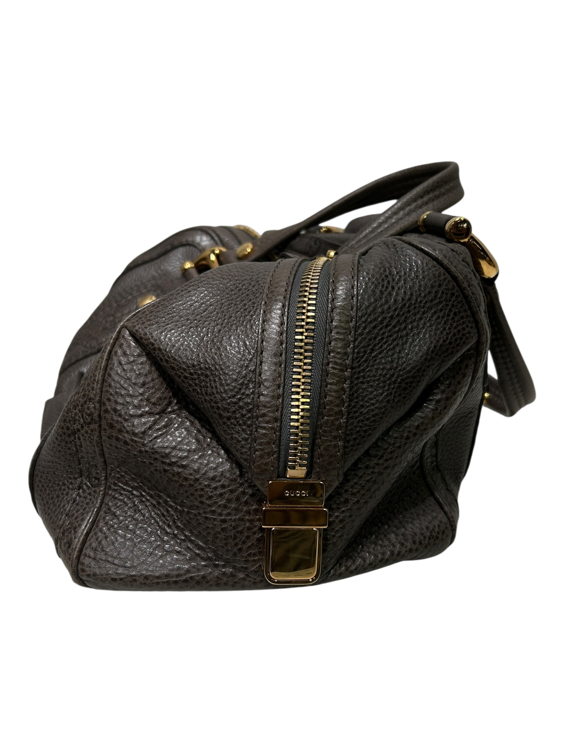 GUCCI/Bag/Leather/BRW/BABOUSKA HYSTERIA BRW/GRY BAG view 5