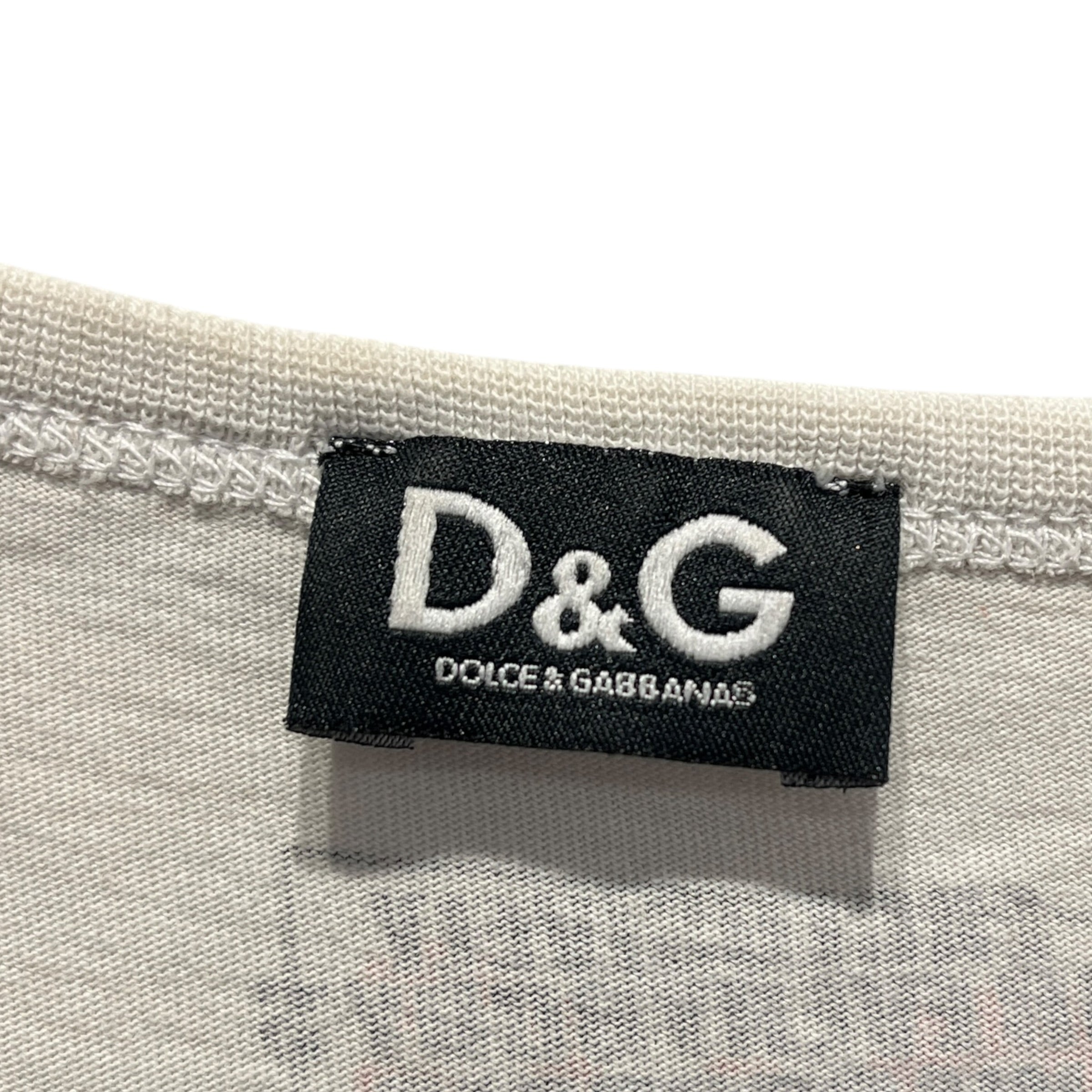 DOLCE&GABBANA/3|4 T-Shirt/XS/Graphic/Cotton/WHT/play the electrical chaos view 3