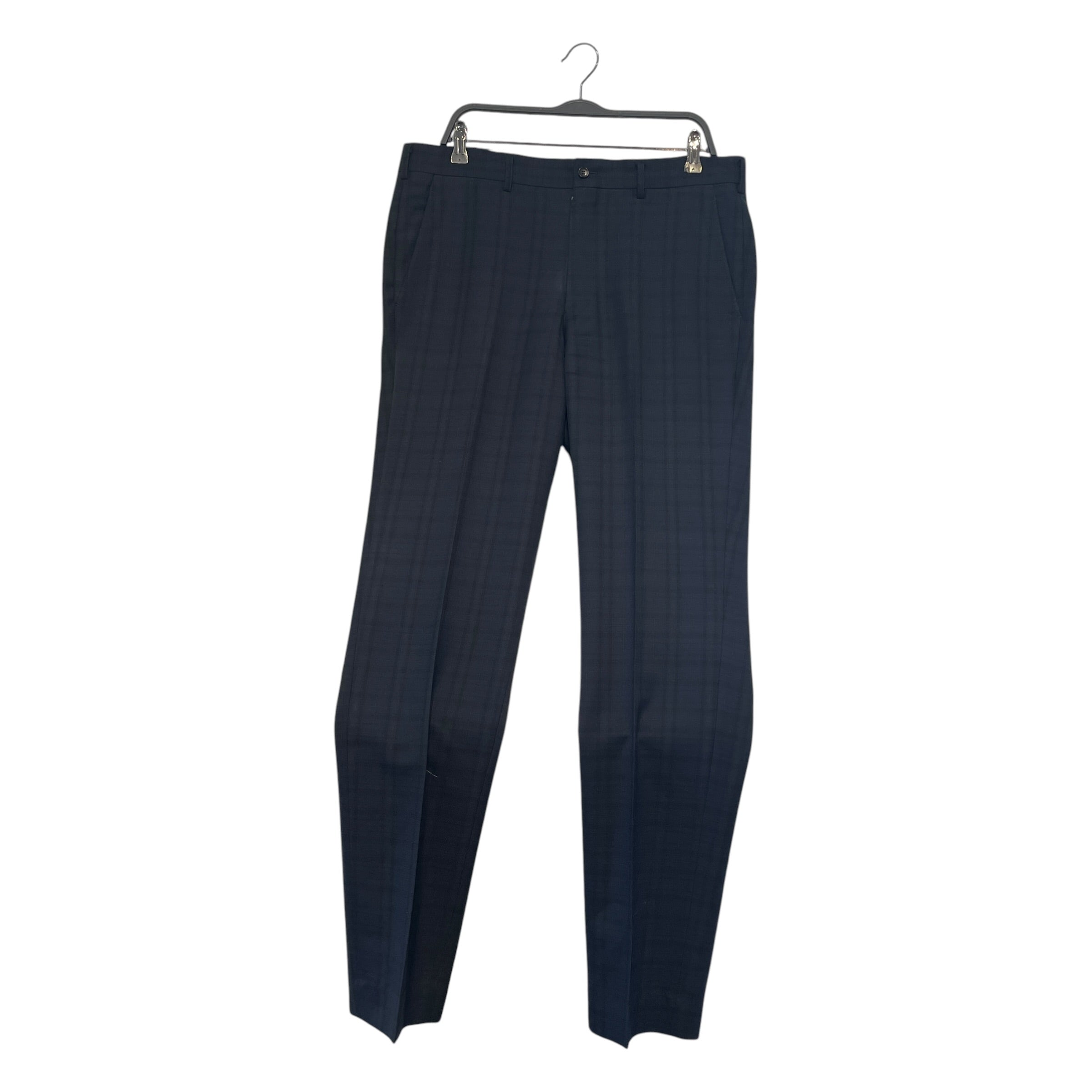 COMME des GARCONS HOMME PLUS/Slacks/XL/Wool/NVY/Plaid/Plaid Wool Slim Trousers view 1