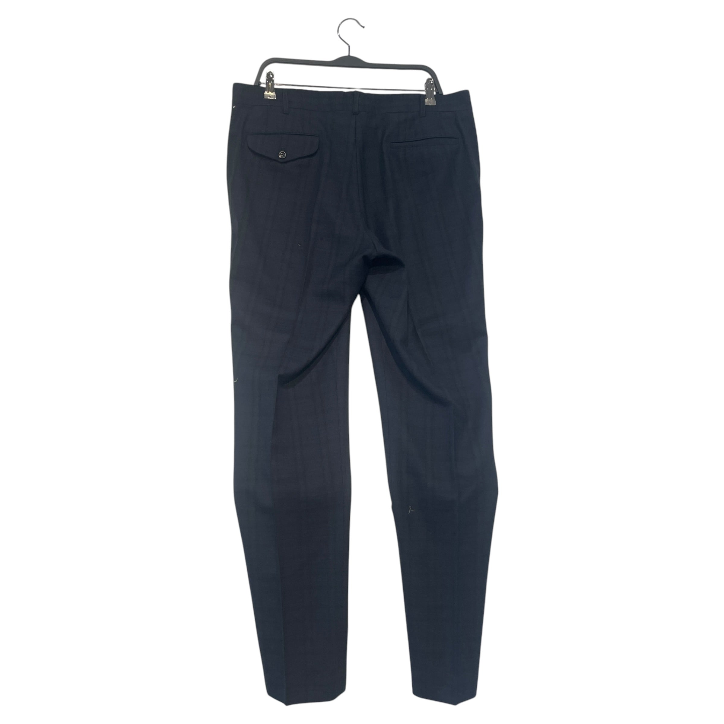 COMME des GARCONS HOMME PLUS/Slacks/XL/Wool/NVY/Plaid/Plaid Wool Slim Trousers view 2