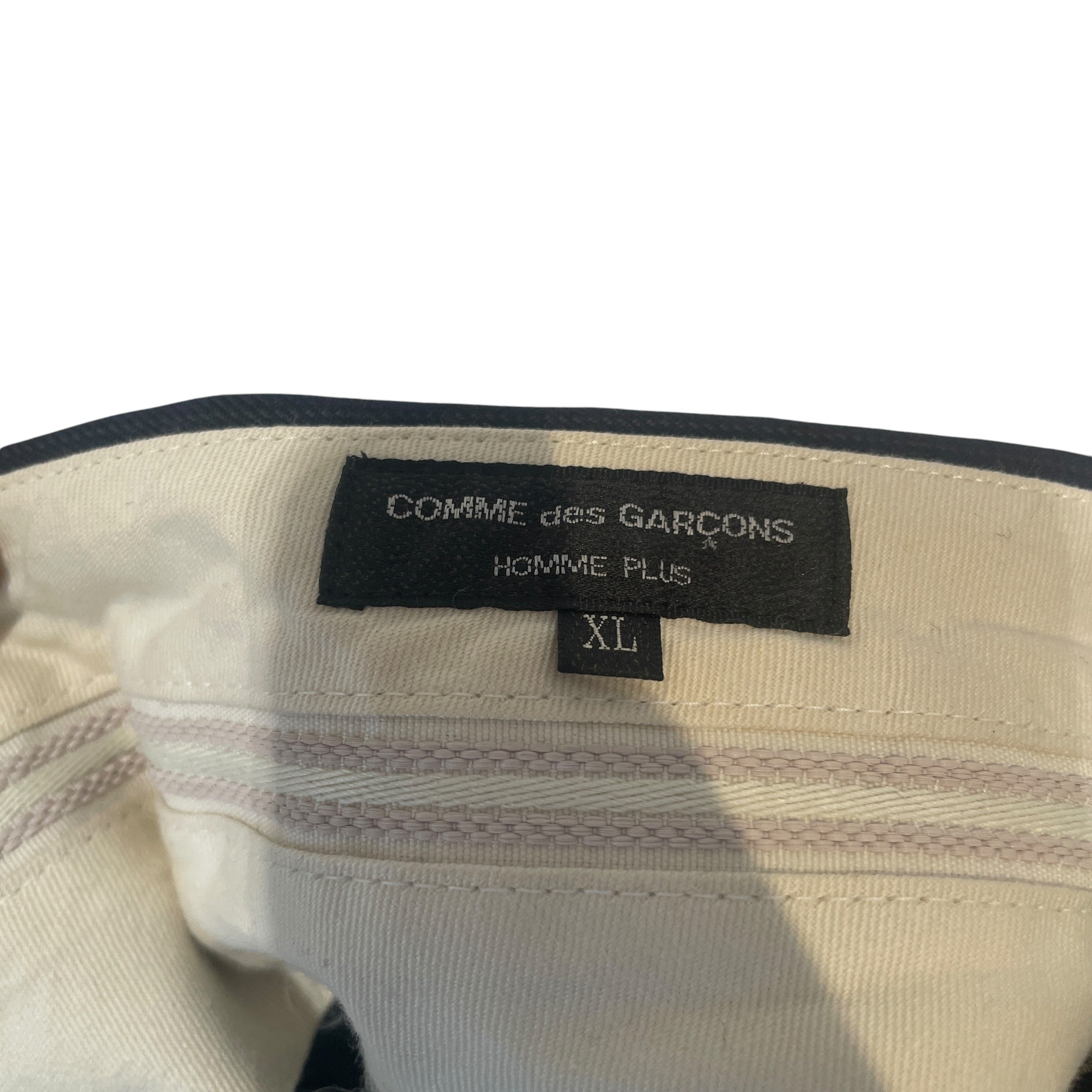 COMME des GARCONS HOMME PLUS/Slacks/XL/Wool/NVY/Plaid/Plaid Wool Slim Trousers view 3