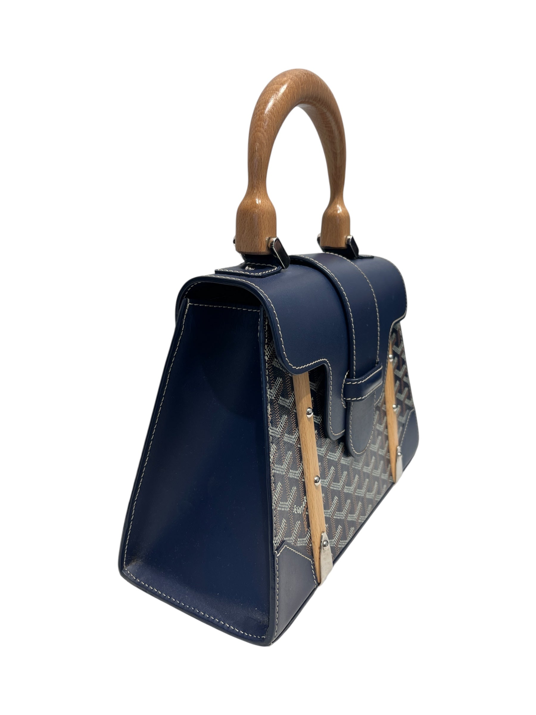 GOYARD/Hand Bag/All Over Print/Leather/NVY/SAIGON view 3