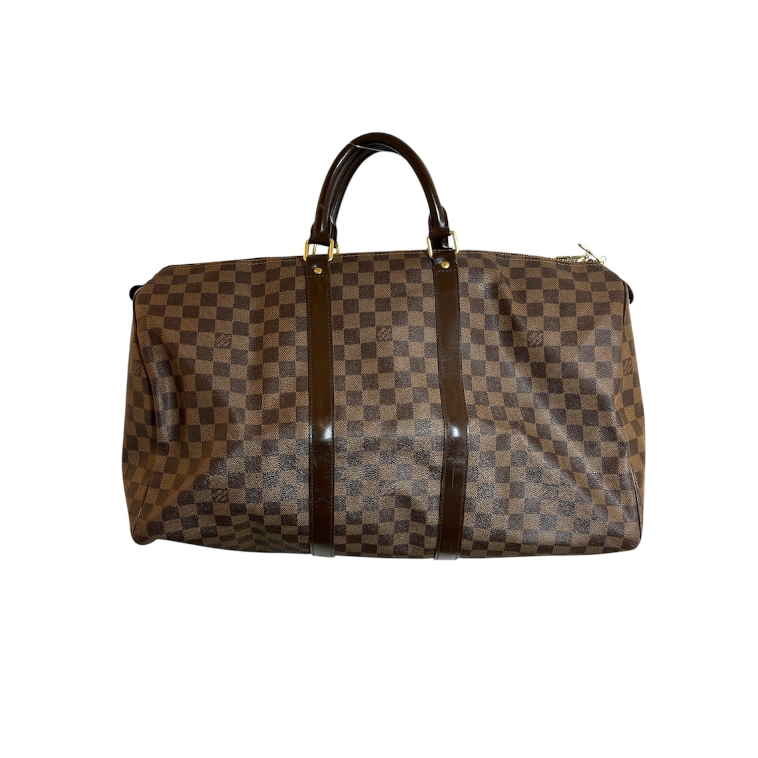 LOUIS VUITTON/Bag/Border/Leather/BRW/KEEPALL view 1
