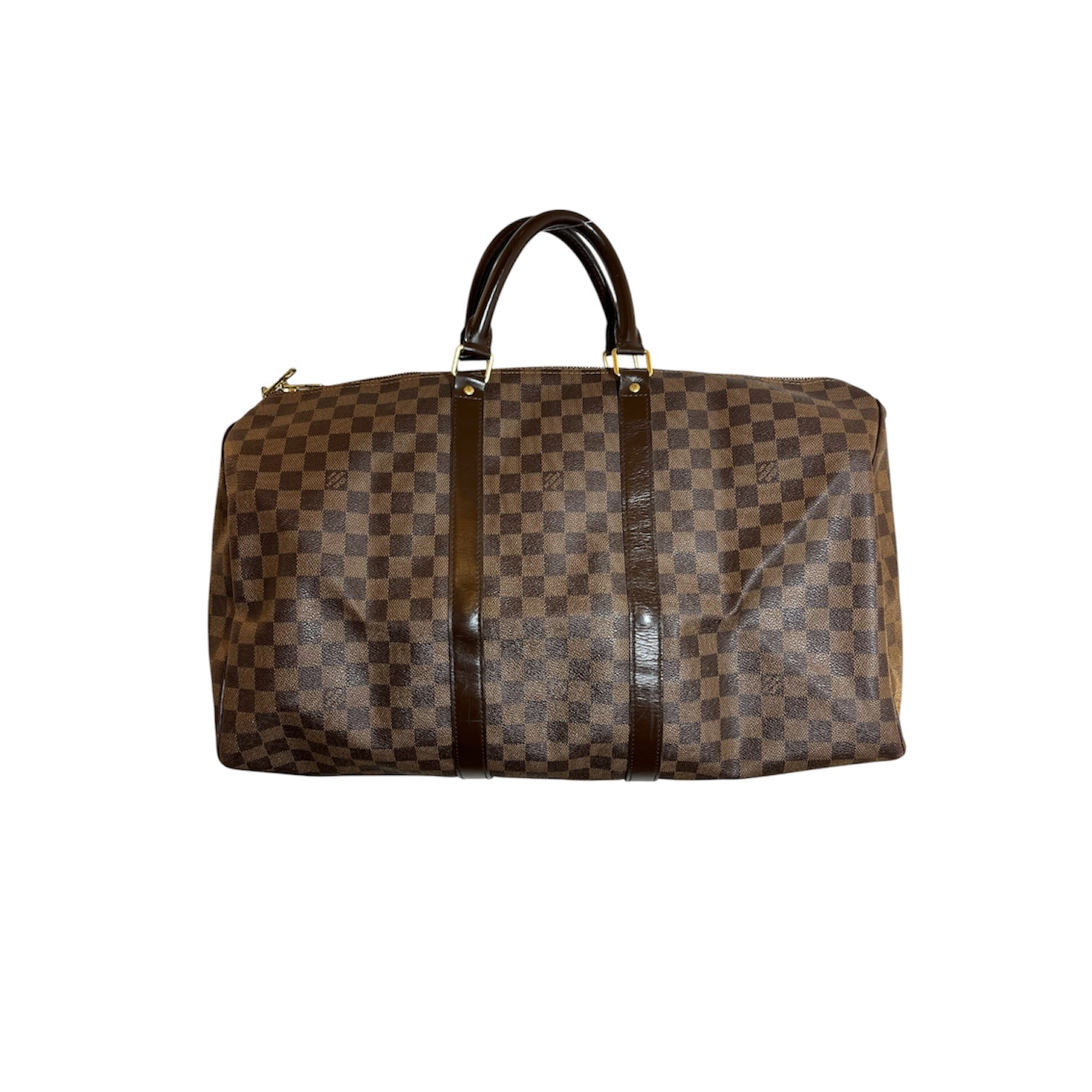 LOUIS VUITTON/Bag/Border/Leather/BRW/KEEPALL view 2