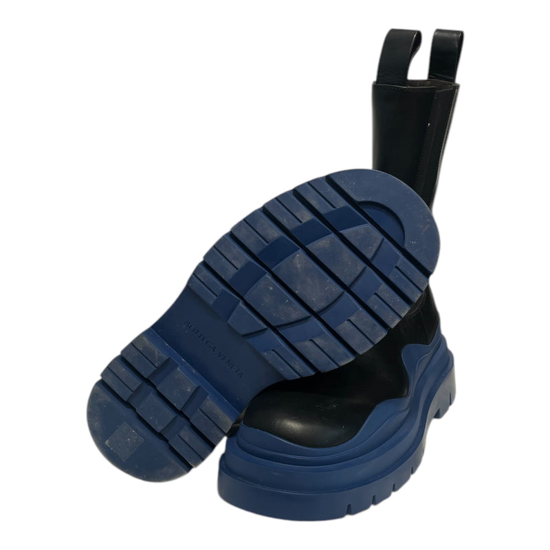 BOTTEGA VENETA/Chelsea Boots/US 7/Leather/BLU/COLORBLOCK RAINBOOTS