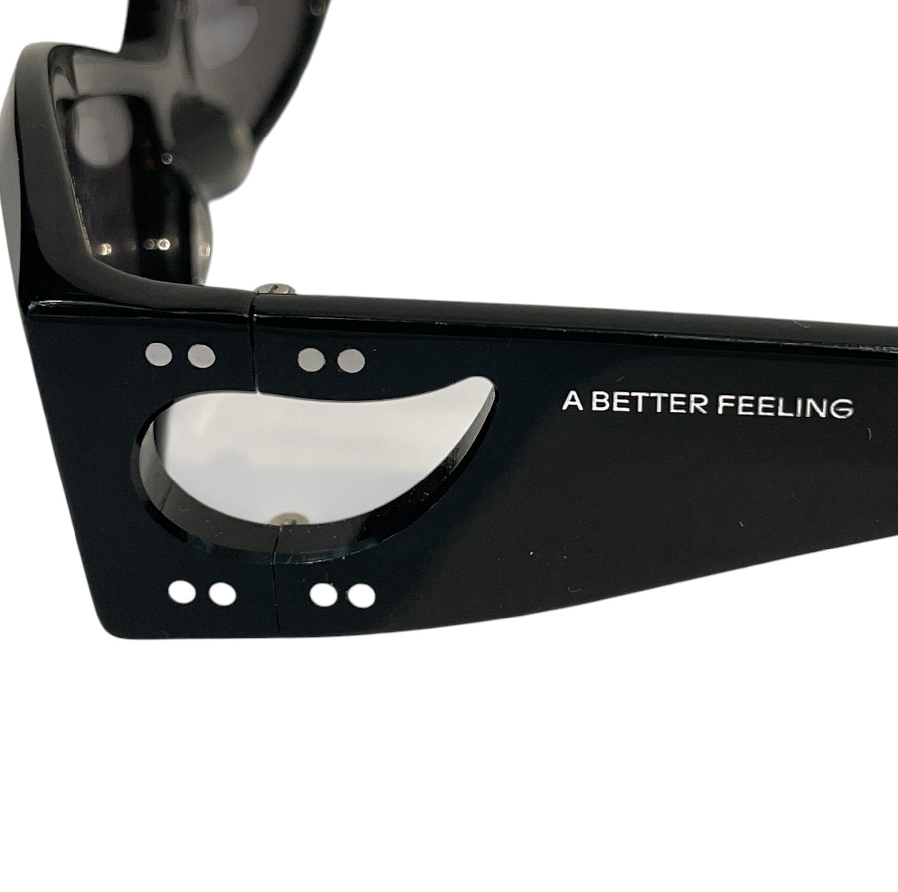 A Better Feeling/Sunglasses/Celluloid/BLK/alien frame all black view 3