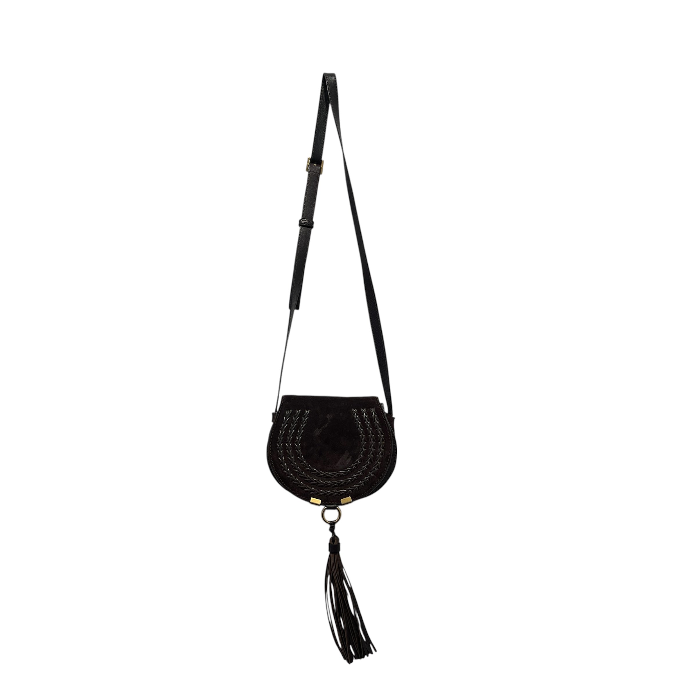 Chloe/Cross Body Bag/Suede/BRW/BRAIDED MINI MARCIE CROSSBODY view 1