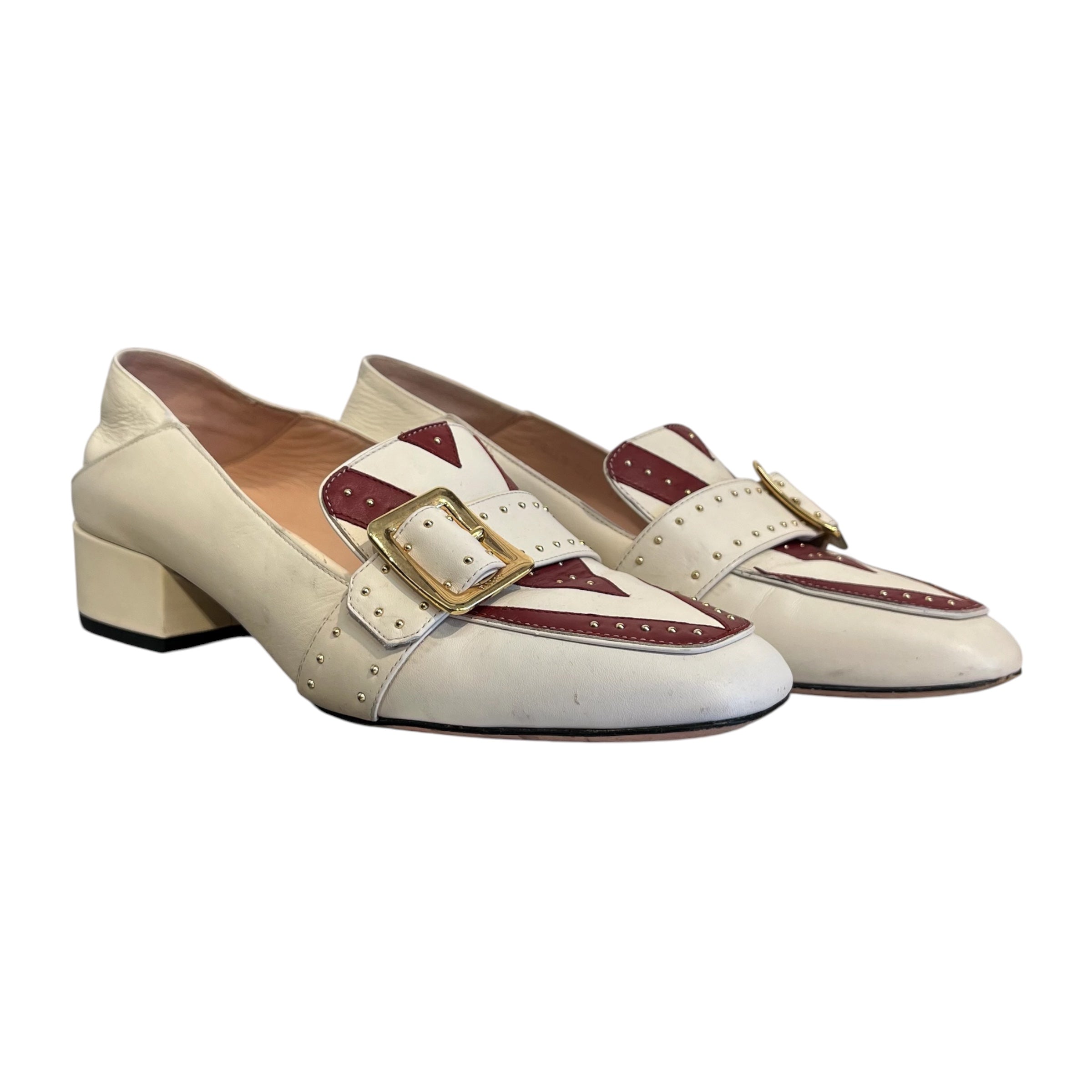 BALLY/Loafers/EU 38/Leather/WHT/ view 1