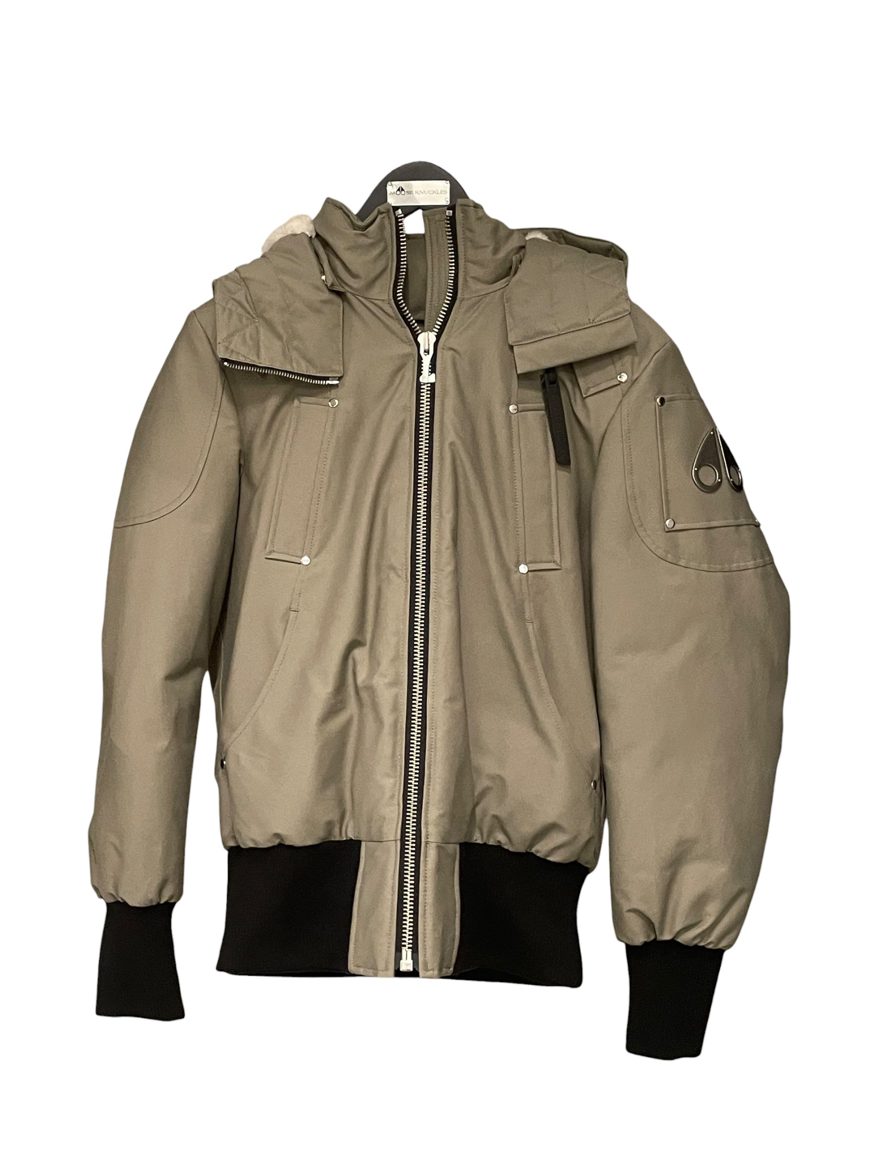 MOOSE KNUCKLES/Coat/L/Cotton/KHK/BOMBER 006071 view 1