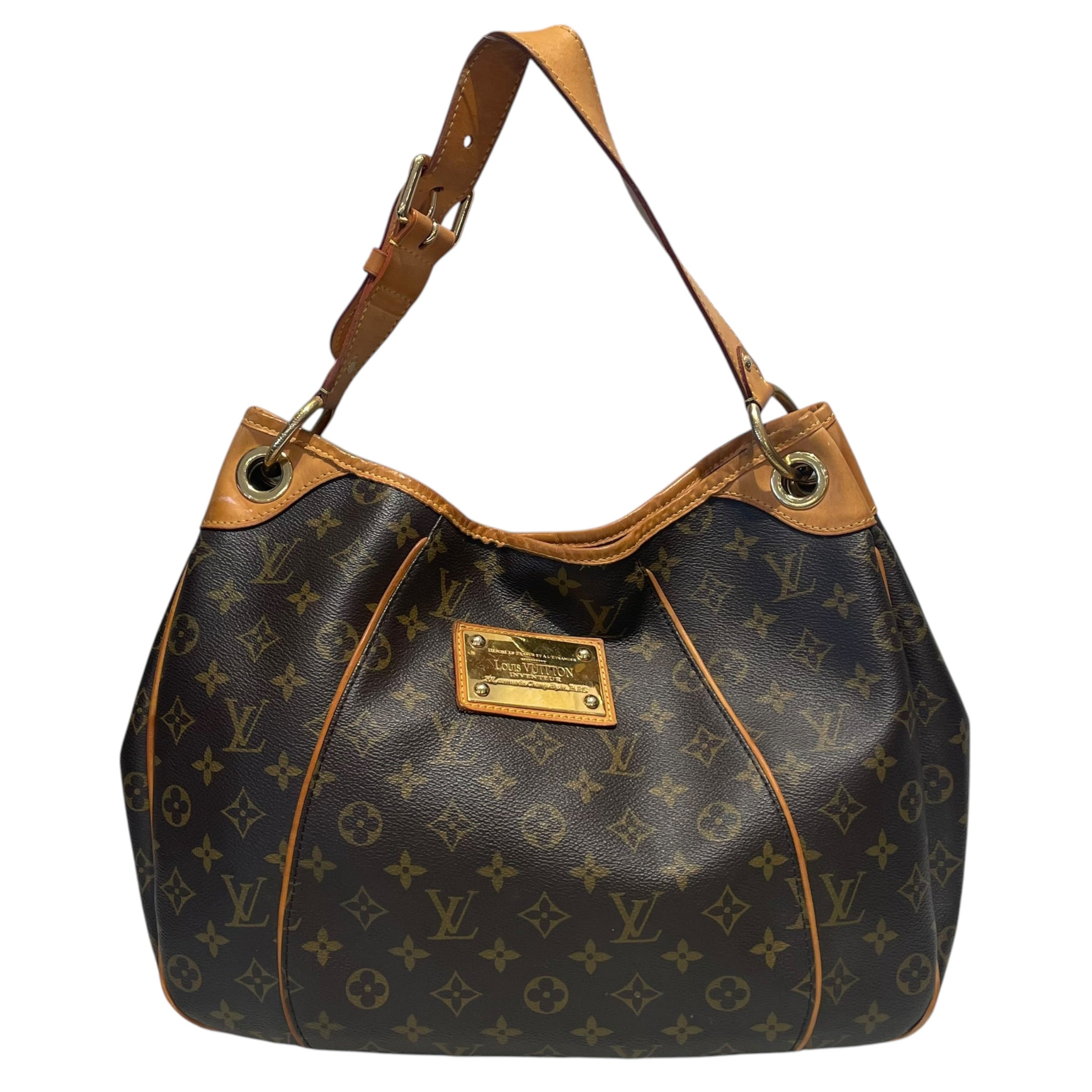 LOUIS VUITTON/Hand Bag/Monogram/Leather/BRW/Galleria PM Bag view 1