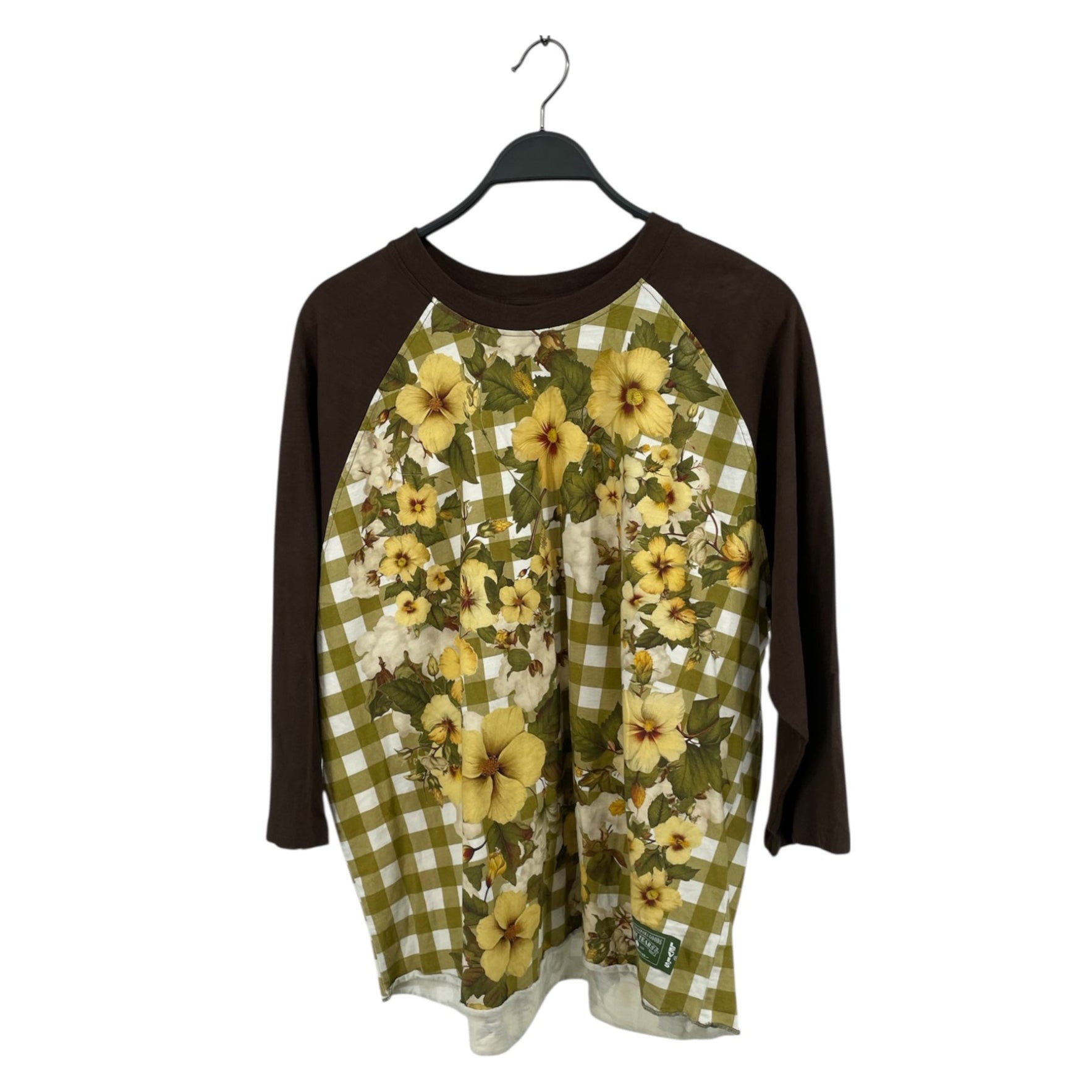 DENIM TEARS/Levi's/LS T-Shirt/XL/Cotton/BRW/Floral Pattern/YELLOW FLOWERS view 1