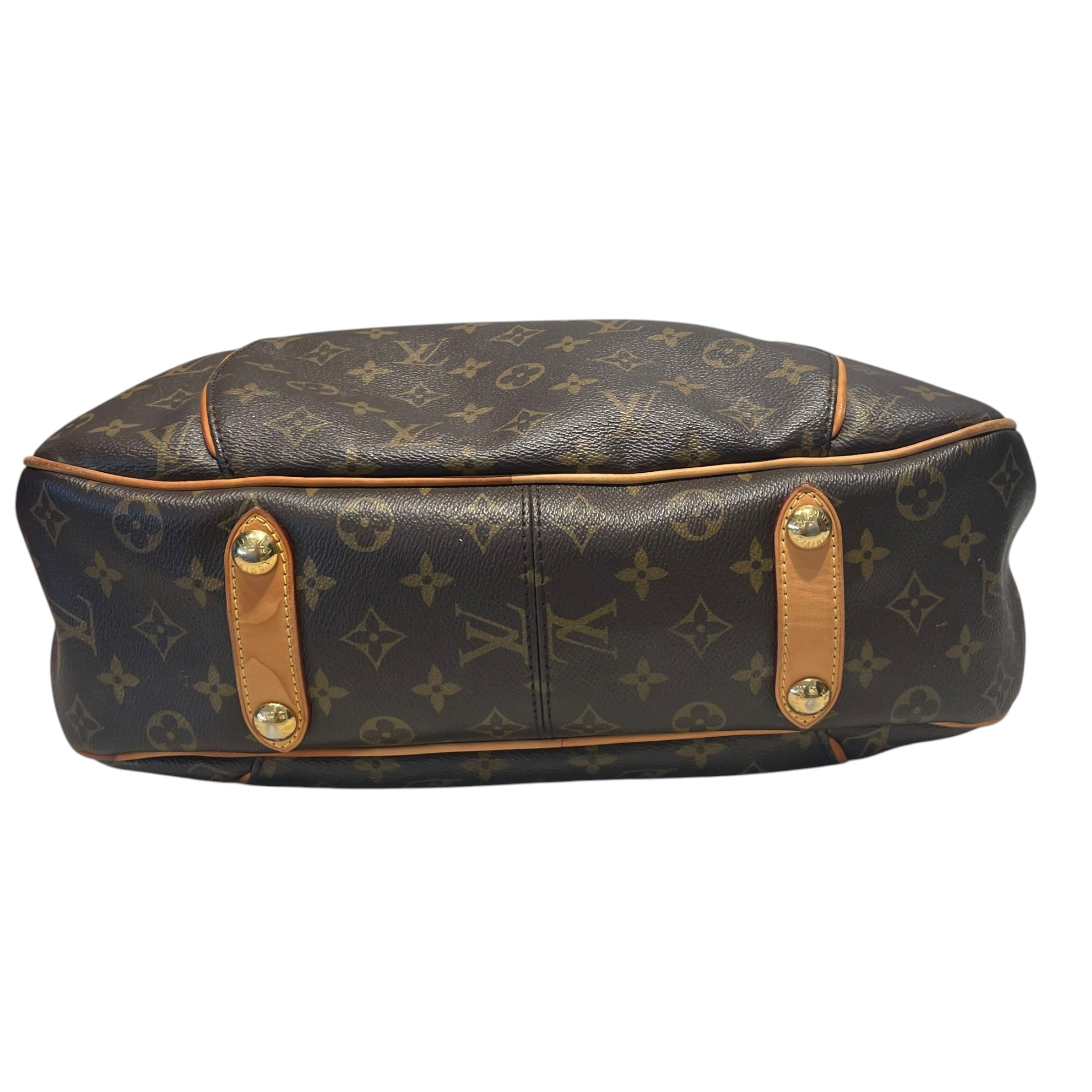 LOUIS VUITTON/Hand Bag/Monogram/Leather/BRW/Galleria PM Bag view 3