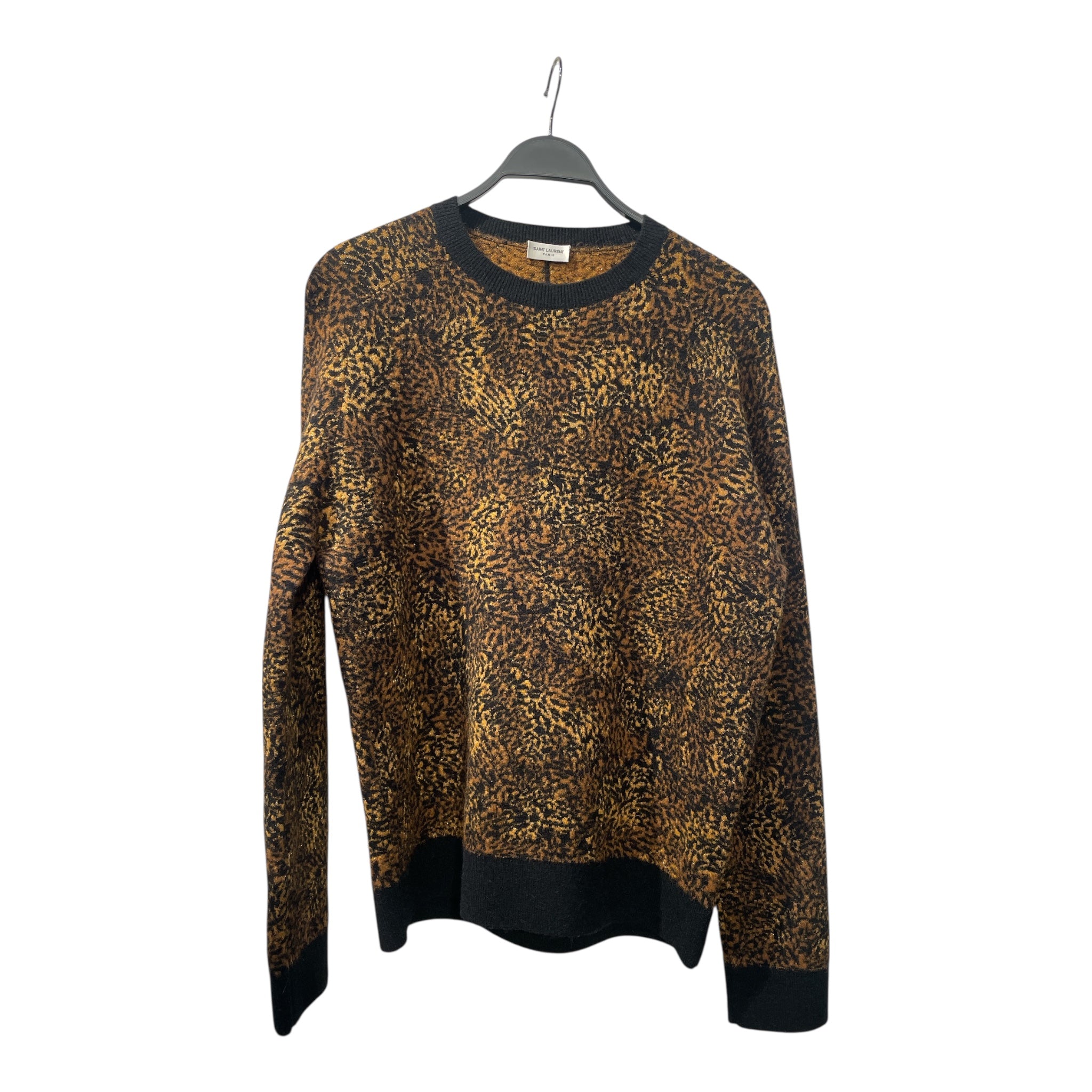 SAINT LAURENT/Sweater/XL/All Over Print/Wool/GLD/KNITTED GLITTER view 2