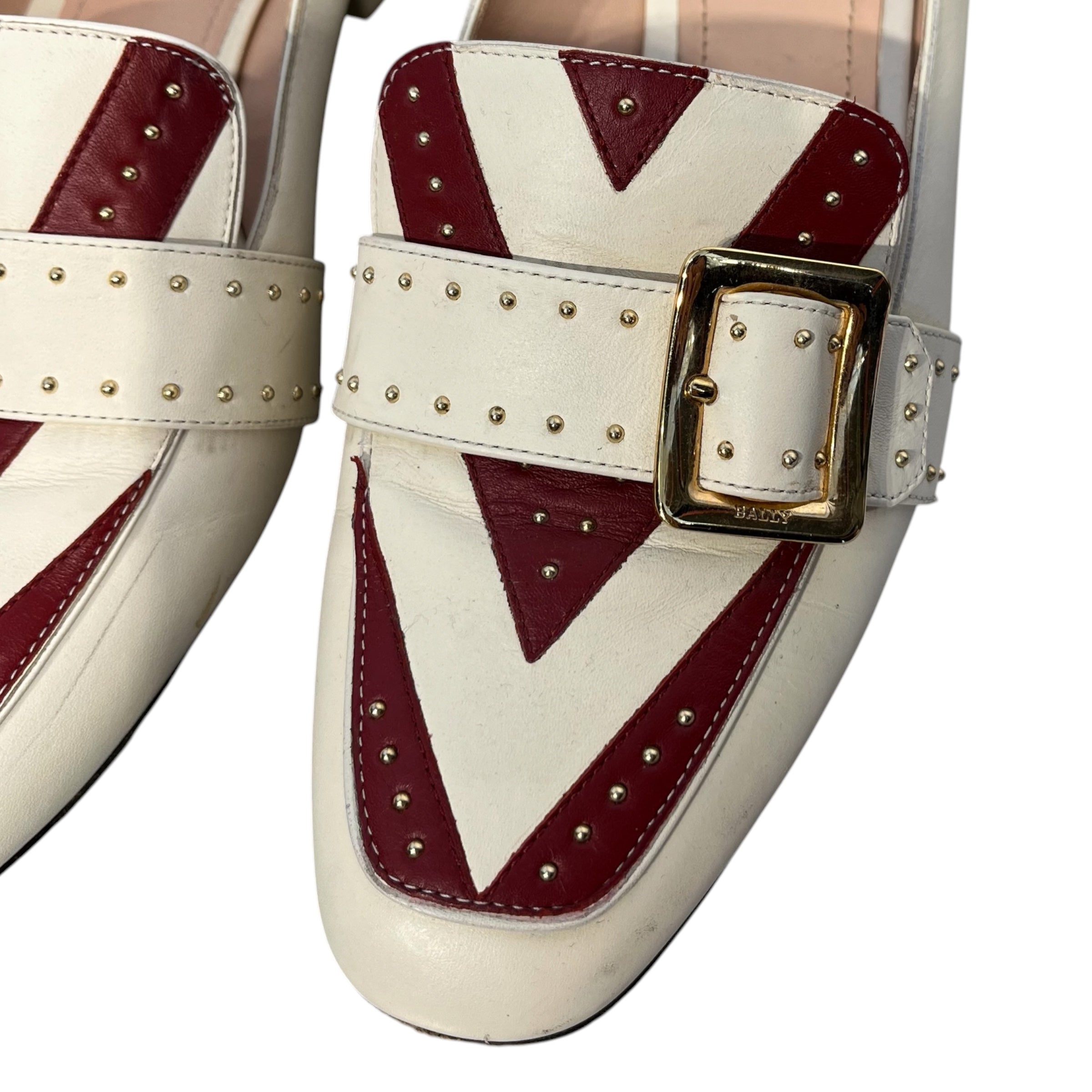 BALLY/Loafers/EU 38/Leather/WHT/ view 5