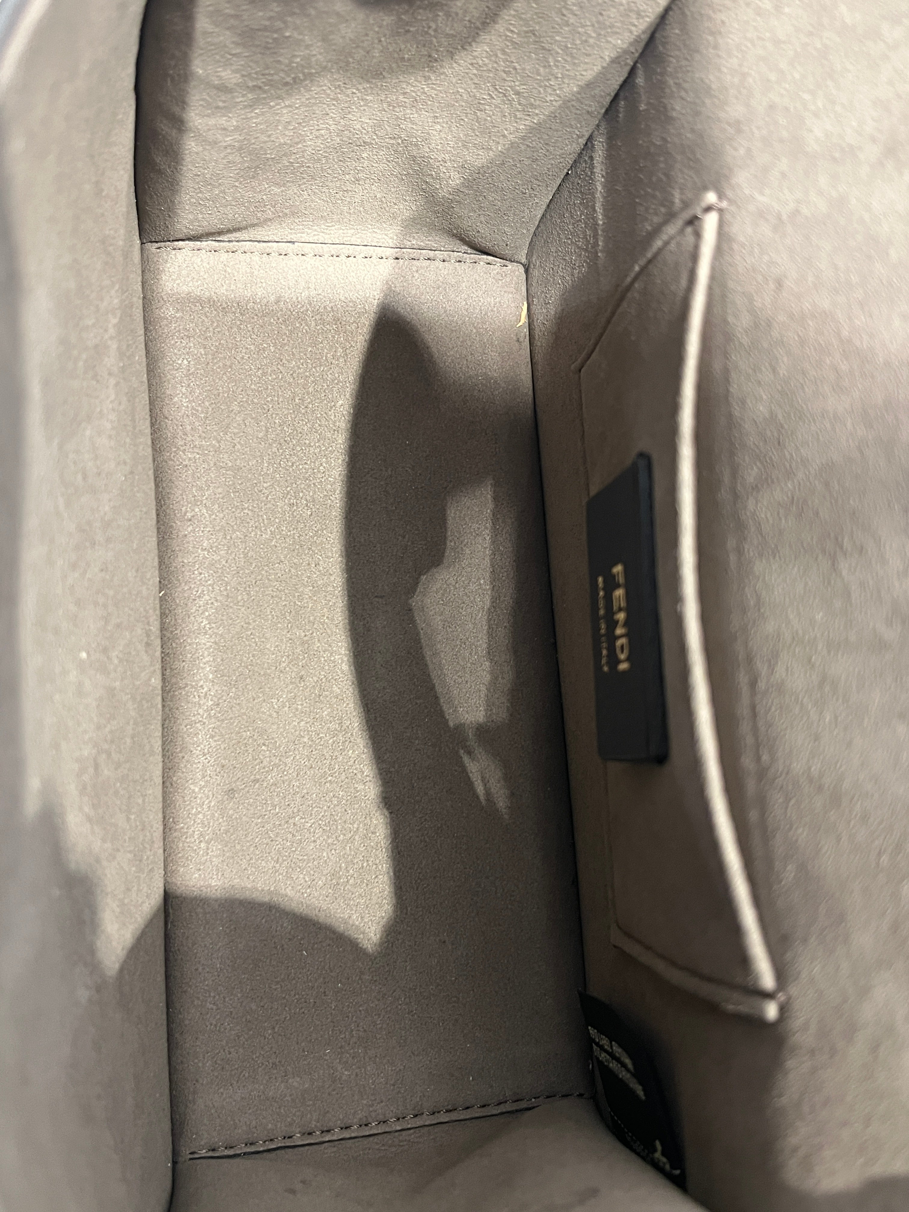 FENDI/Hand Bag/Leather/WHT/F PYTHON TRIMMED HANDBAG view 5