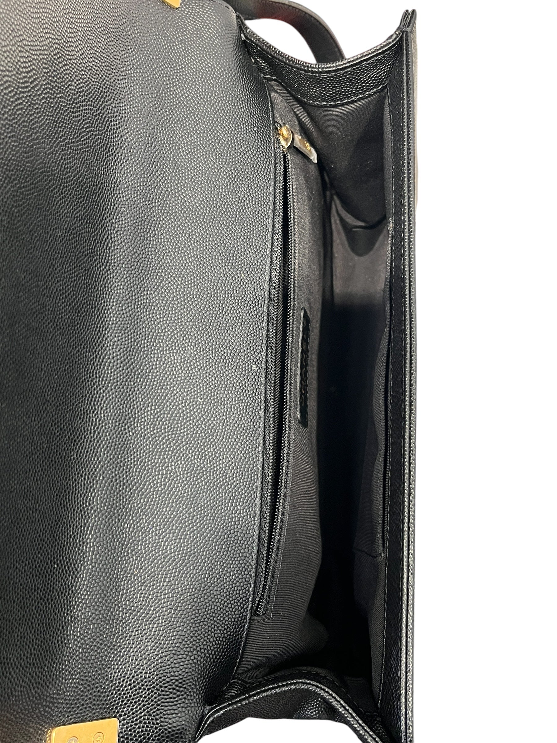 CHANEL/Cross Body Bag/Leather/BLK/Boy Bag view 5