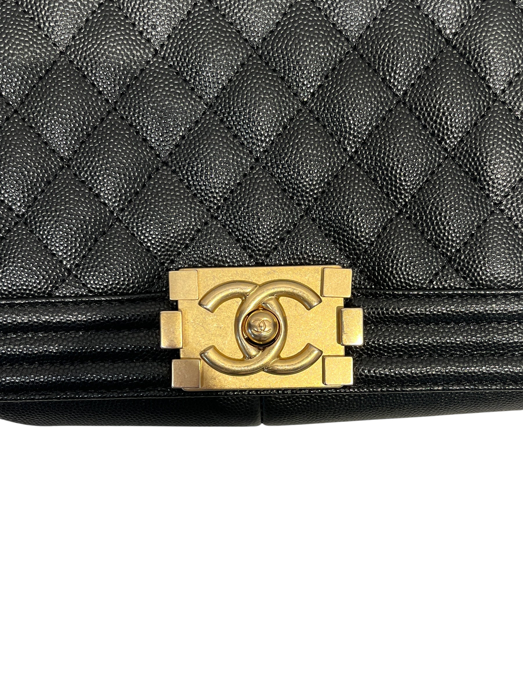 CHANEL/Cross Body Bag/Leather/BLK/Boy Bag view 4