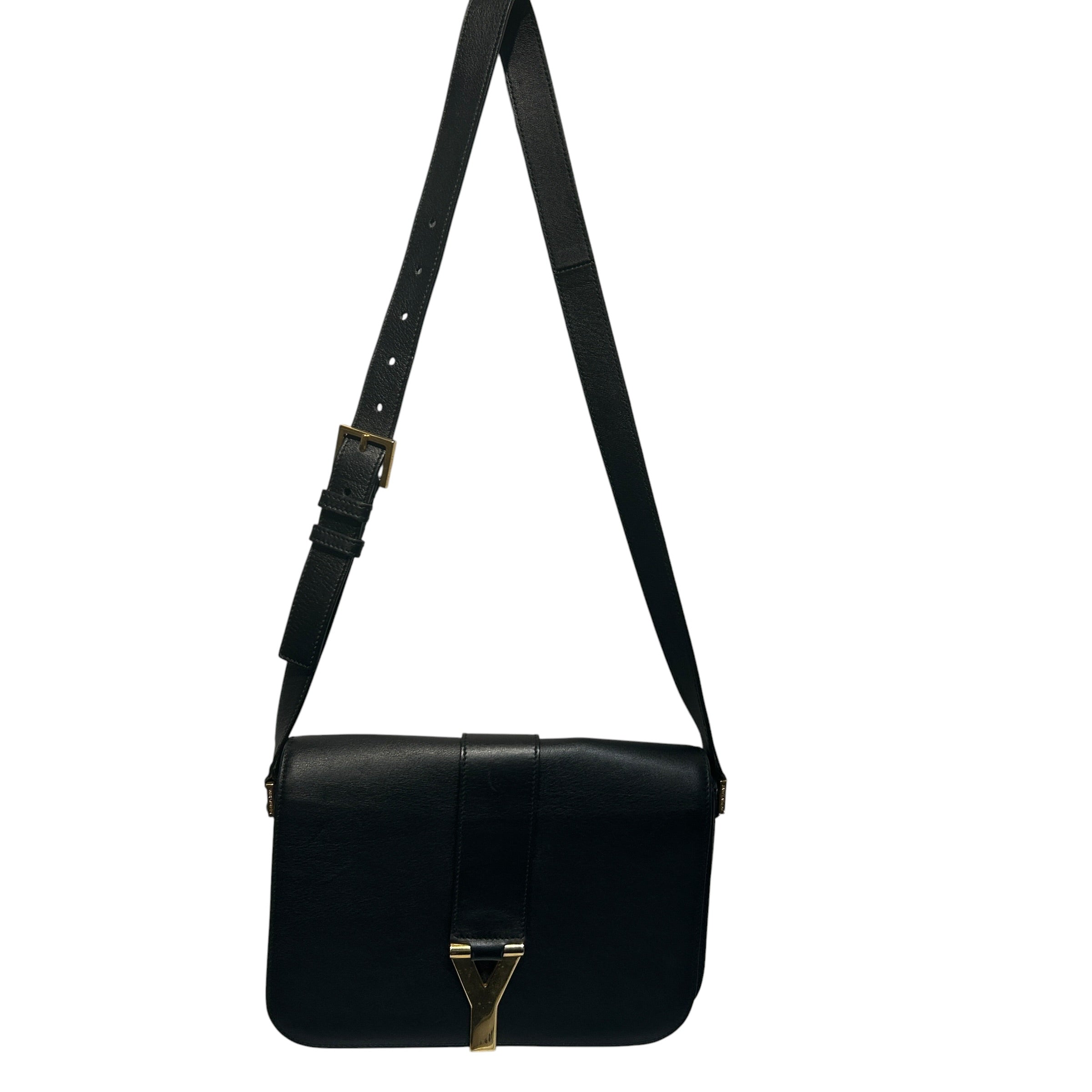 SAINT LAURENT/Cross Body Bag/Leather/BLK/Y Line view 1