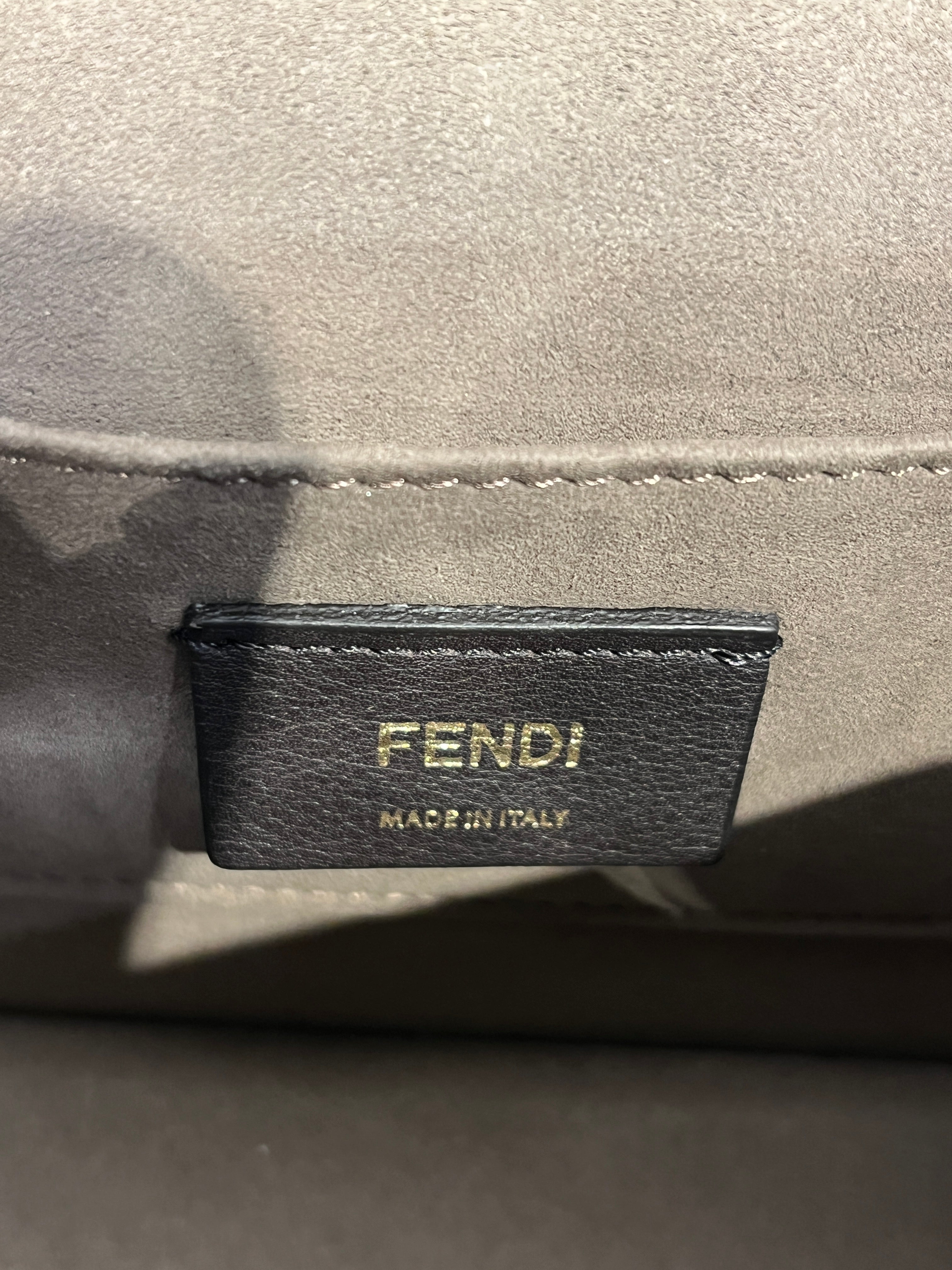 FENDI/Hand Bag/Leather/WHT/F PYTHON TRIMMED HANDBAG view 4