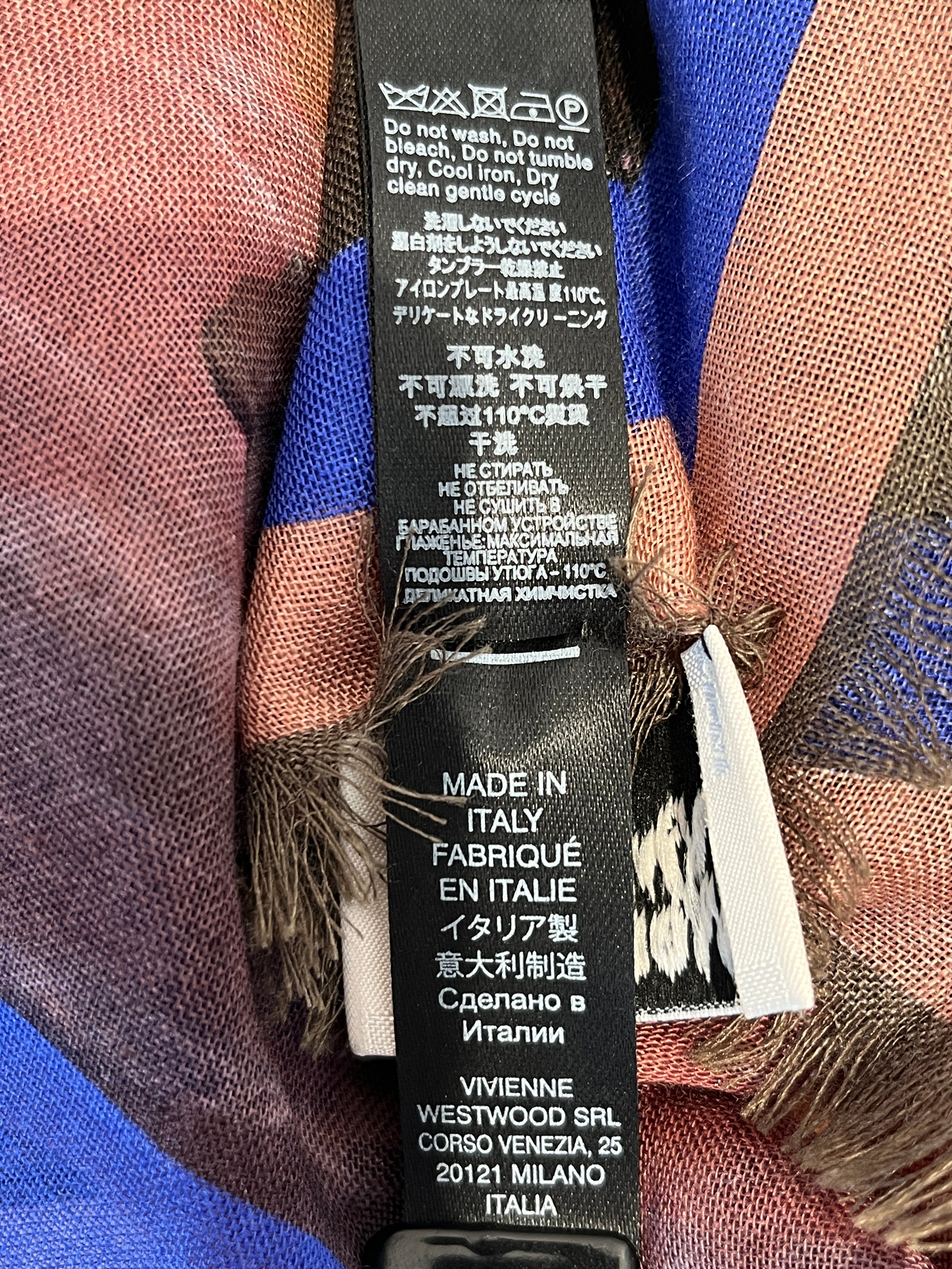 Vivienne Westwood/Scarf/All Over Print/Wool/MLT/L's/ view 4