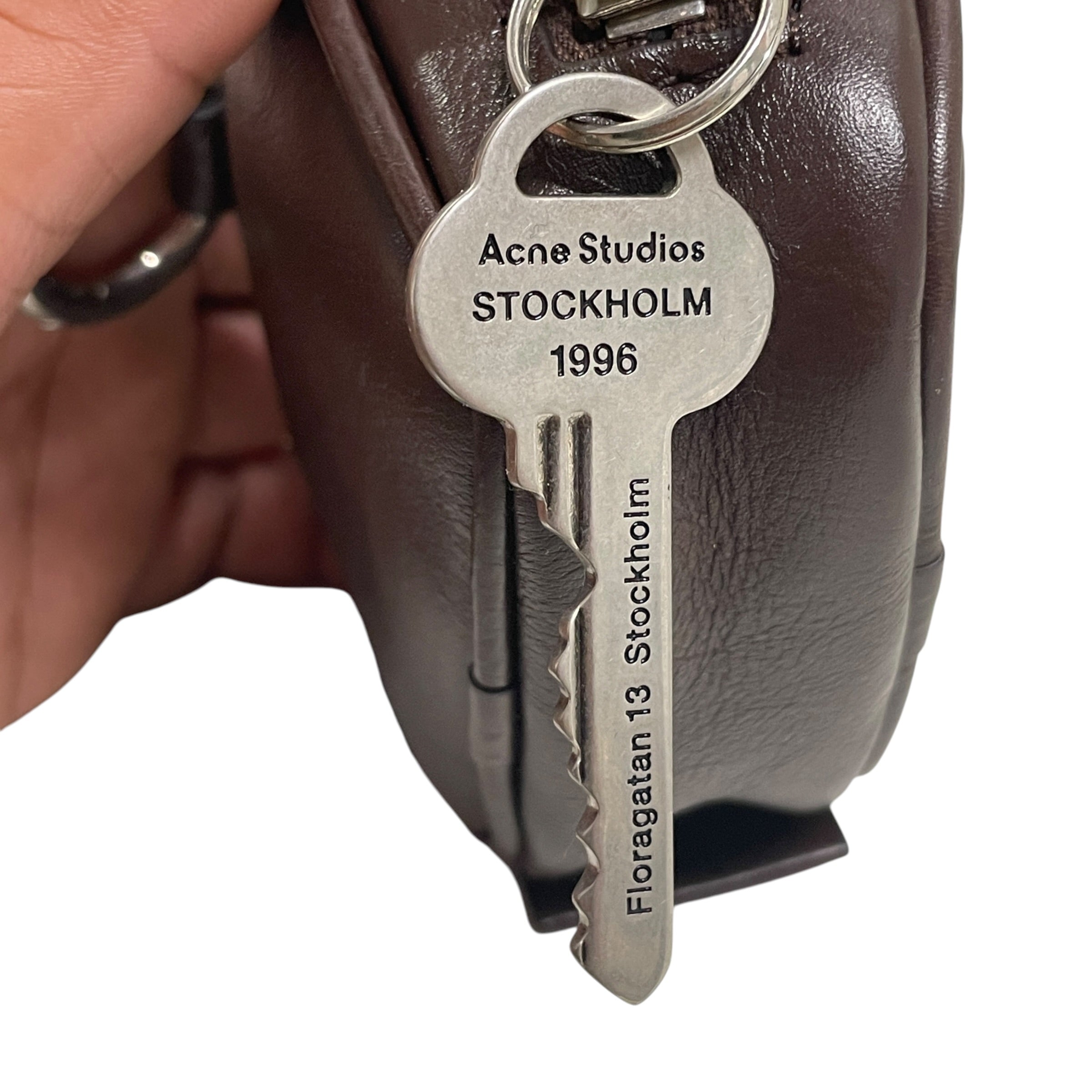 Acne Studios/Cross Body Bag/Leather/BRW/SMALL POUCH W STRAP view 6