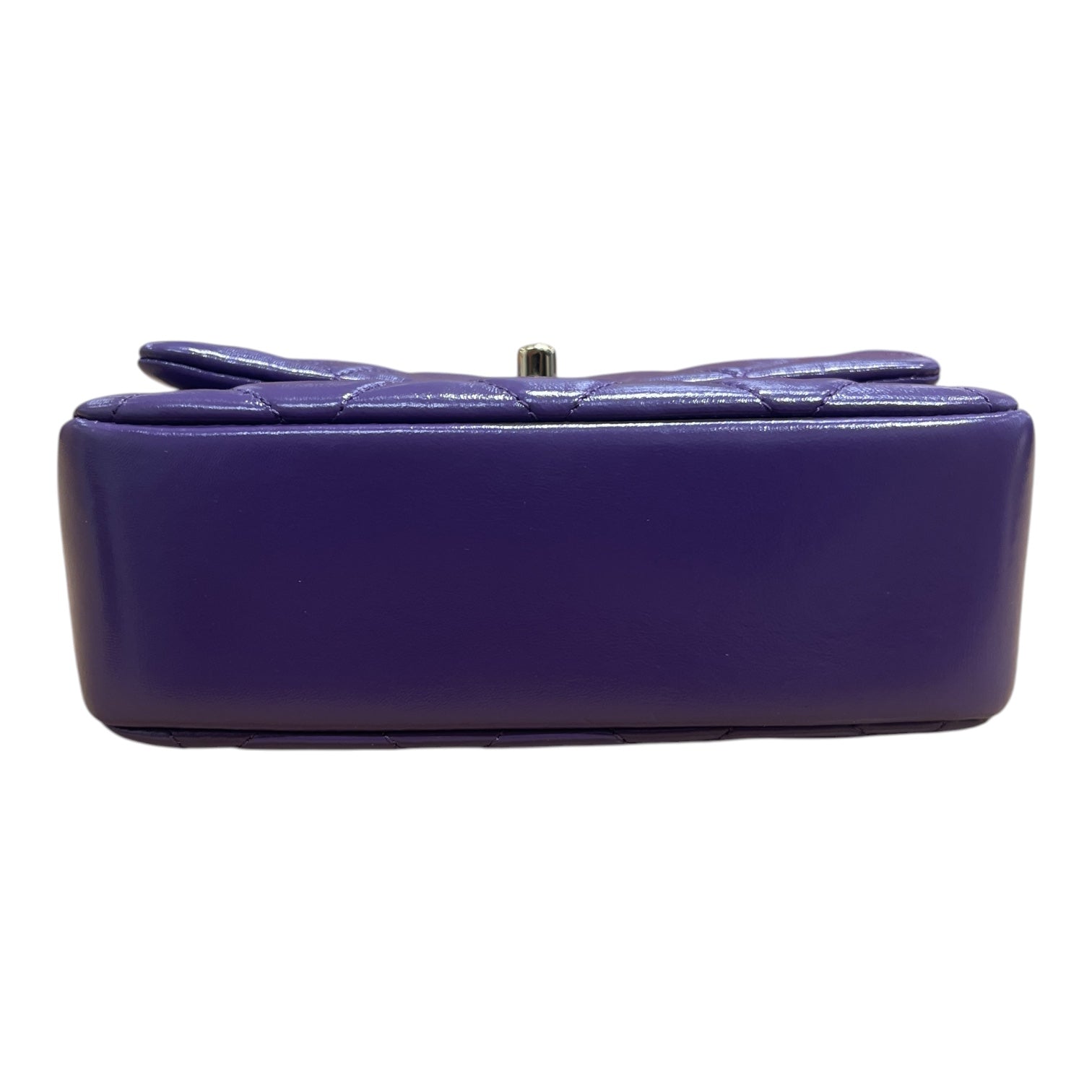 CHANEL/Cross Body Bag/Lambskin/PPL/Mini 19 flap view 4