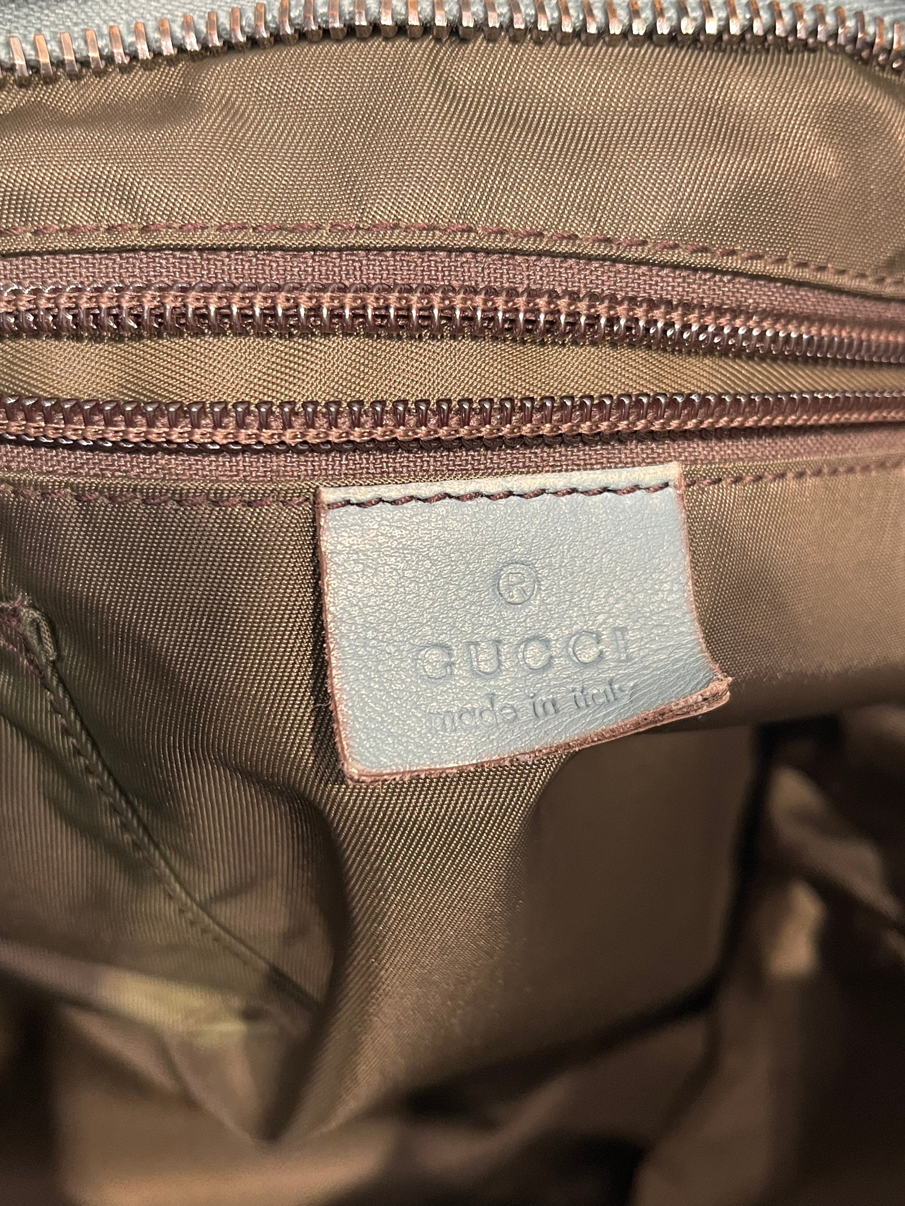 GUCCI/Cross Body Bag/OS/Monogram/Leather/BLU/GUCCISSIMA STRAP BAG view 5