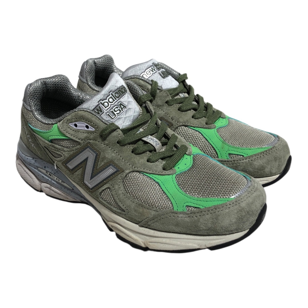 NEW BALANCE/Patta/Low-Sneakers/US 8/Cotton/GRN/990 v3 view 1