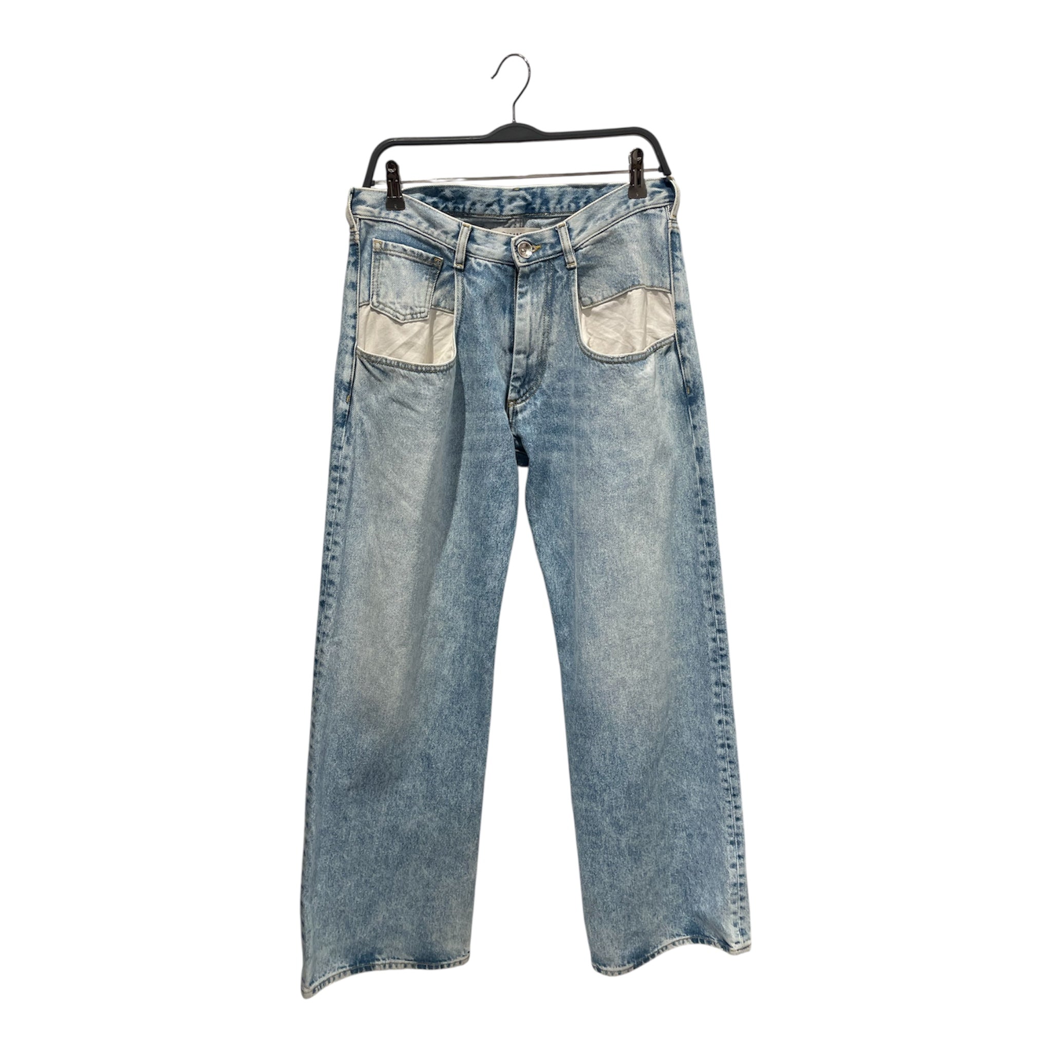 Maison Margiela/Straight Pants/42/Denim/IDG/Button Fly/front pocket exposed view 1