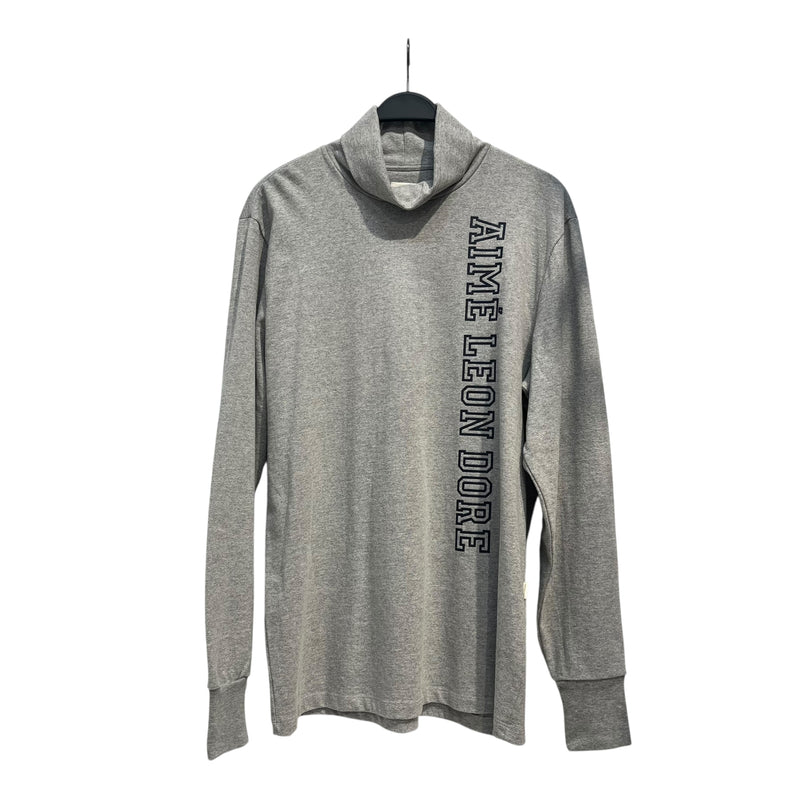AIME LEON DORE/LS T-Shirt/XL/Cotton/GRY/Graphic/TURTLE NECK VERT GRAPHIC