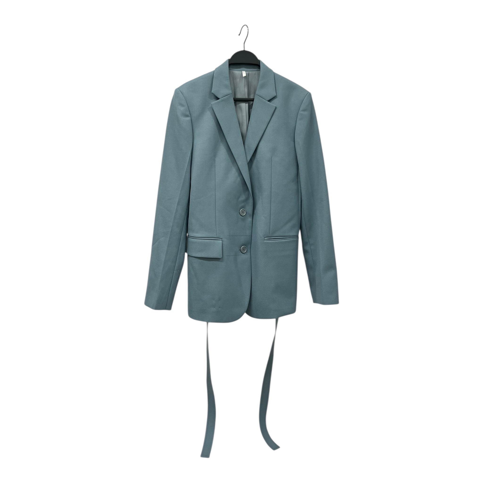 Helmut Lang/Tailored Jkt/2/Wool/BLU/SIDE TIE SINGLE BUTTON BLAZER view 1