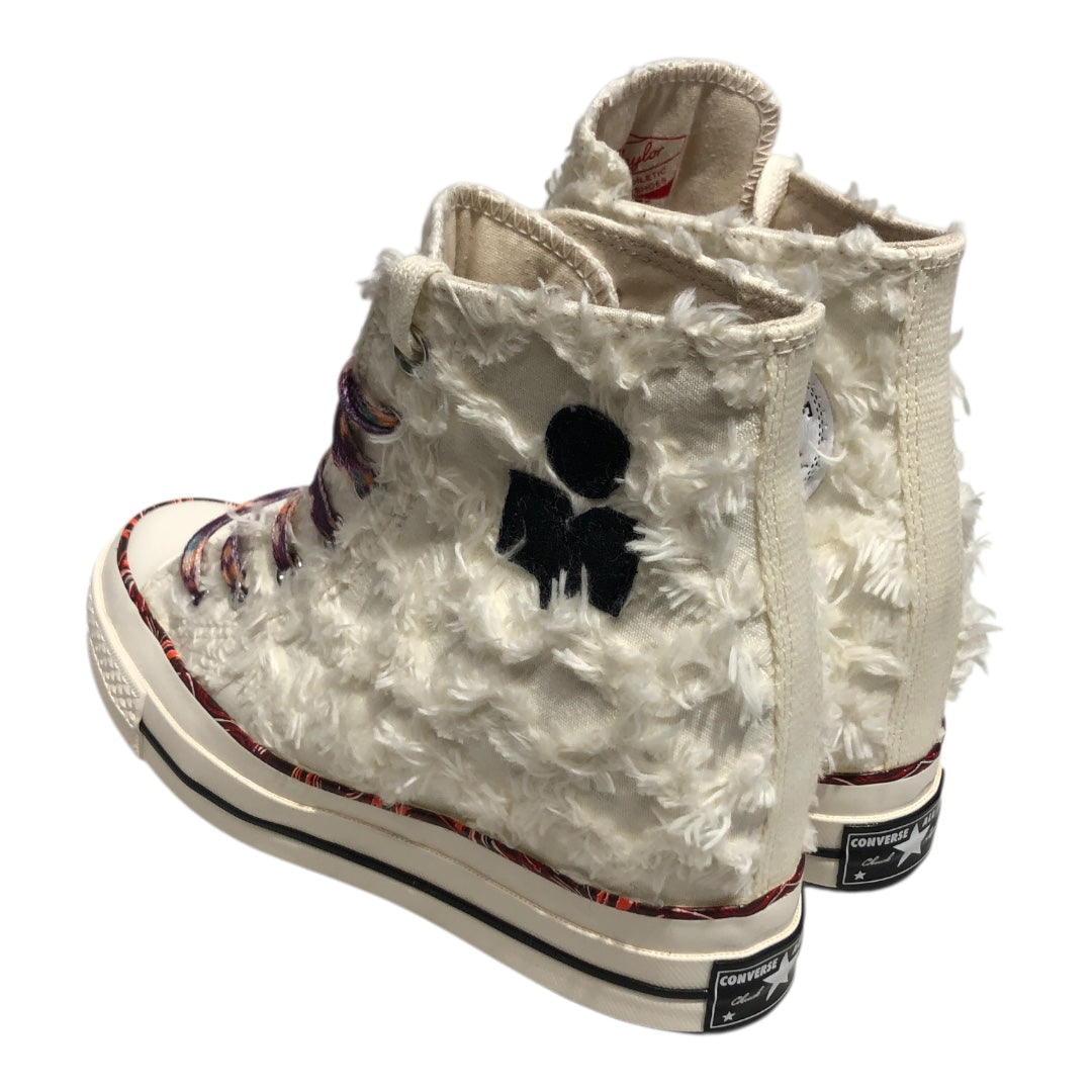 CONVERSE/ISABEL MARANT/Hi-Sneakers/US 7/Cotton/WHT/Chunky Heel/chuck 70 fuzzy view 2