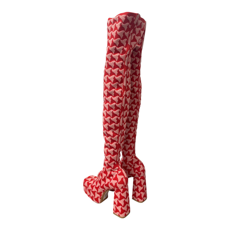 BOTTEGA VENETA/Heels/EU 40/All Over Print/Cotton/PNK/