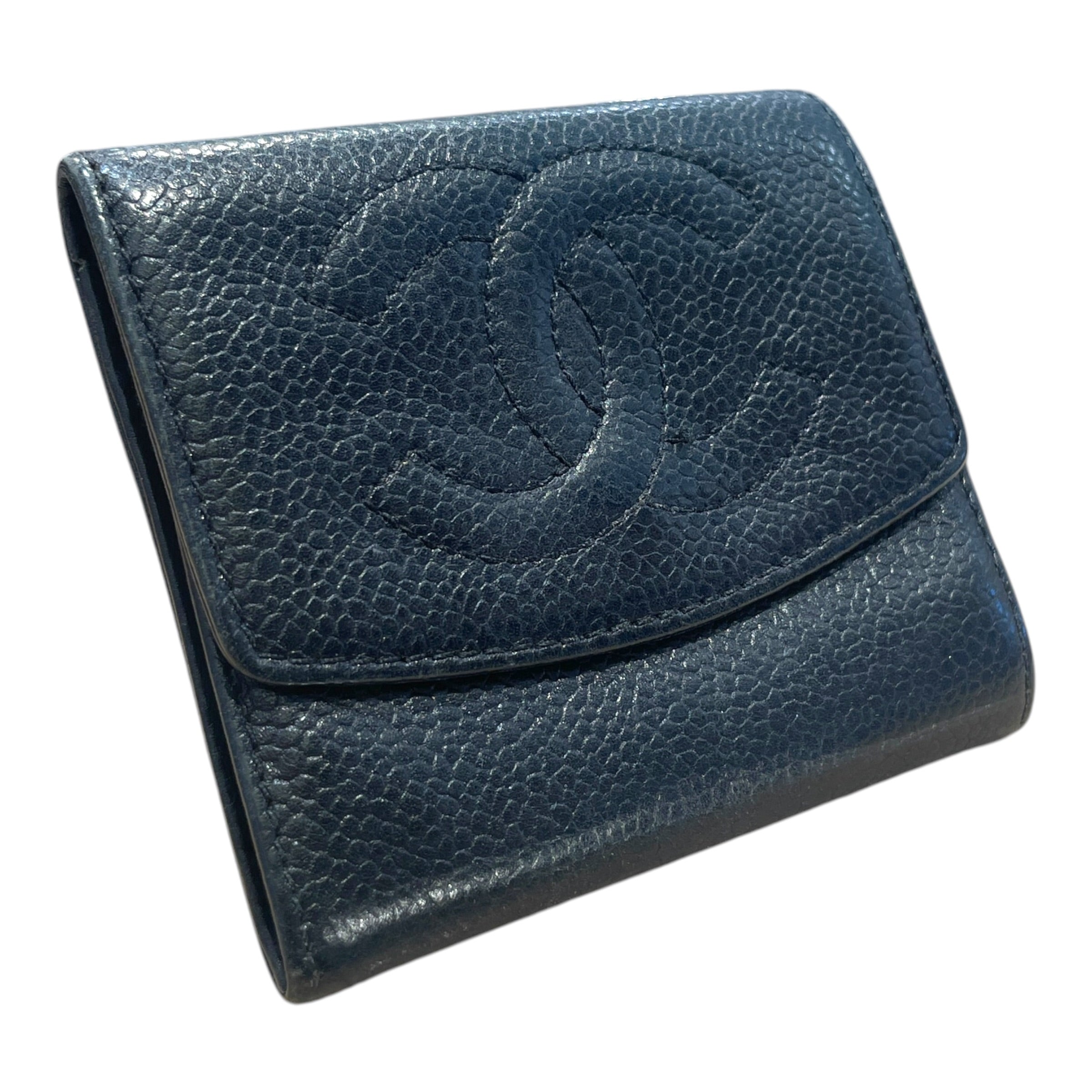 CHANEL/Wallet/Leather/BLK/L's/Vintage Compact Wallet view 1