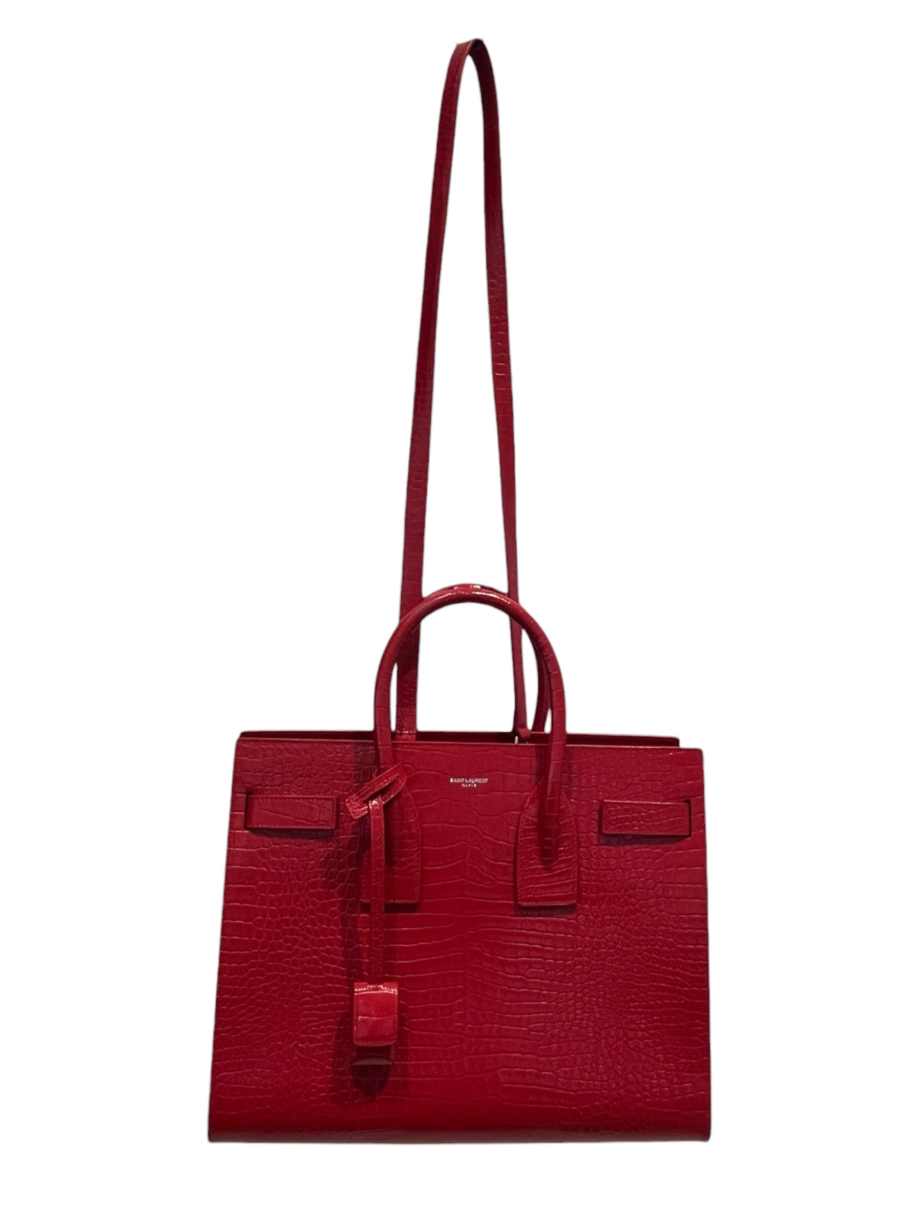SAINT LAURENT/Hand Bag/Leather/RED/SACDEJOUR view 4