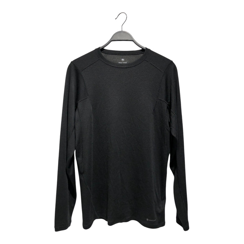snow peak/LS T-Shirt/L/Cotton/BLK/