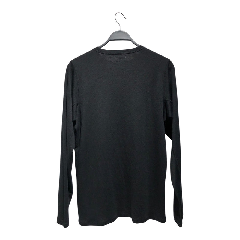snow peak/LS T-Shirt/L/Cotton/BLK/