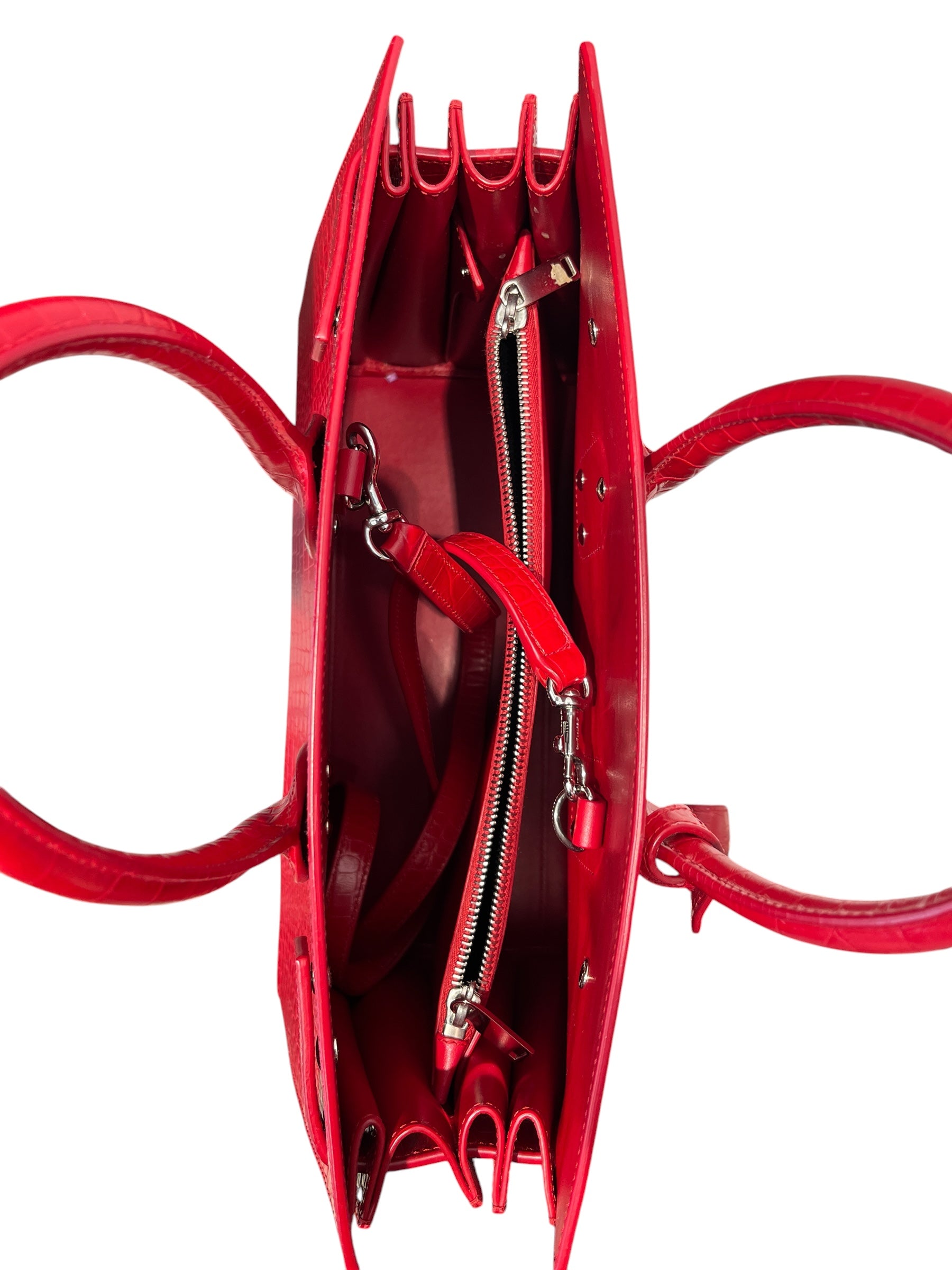 SAINT LAURENT/Hand Bag/Leather/RED/SACDEJOUR view 6