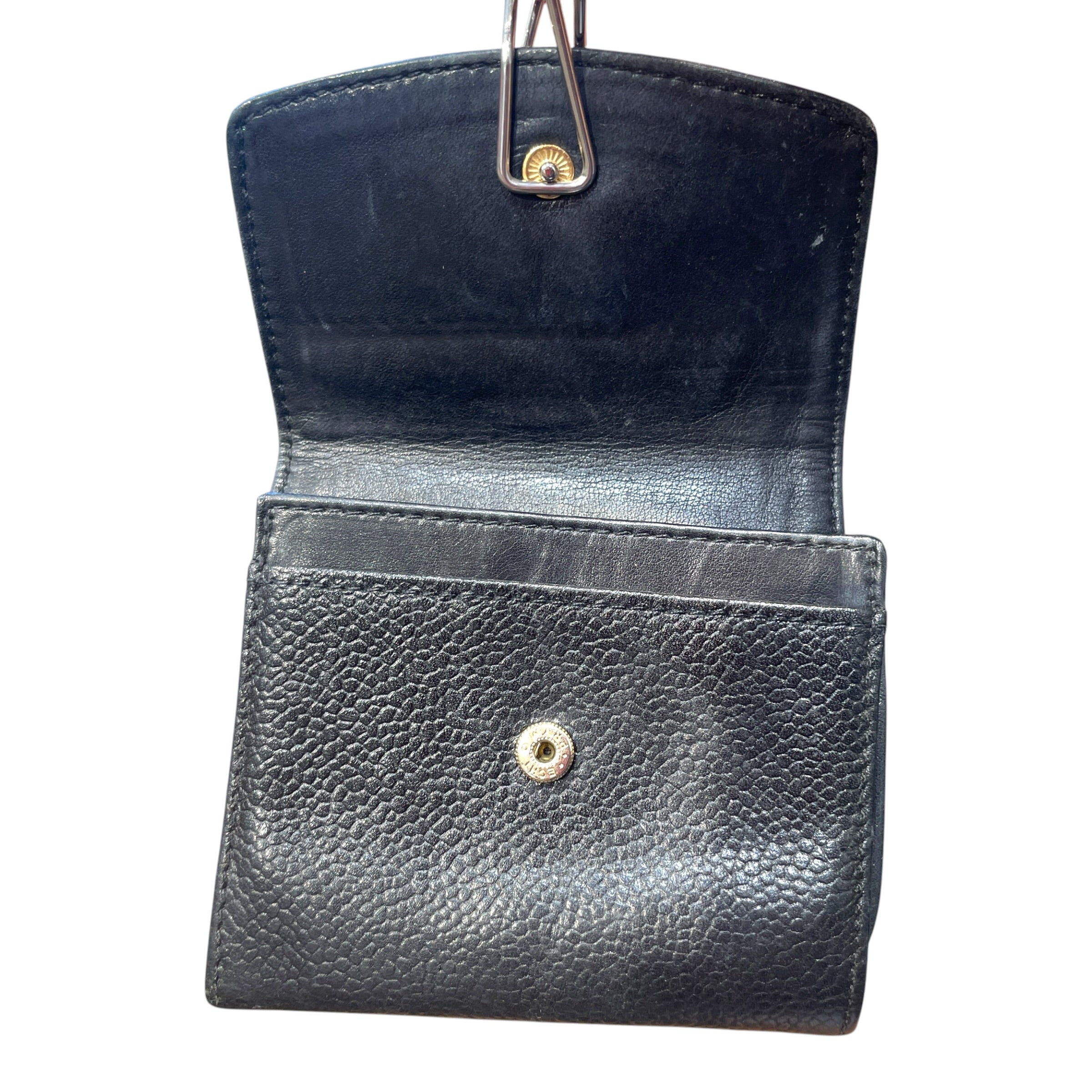 CHANEL/Wallet/Leather/BLK/L's/Vintage Compact Wallet view 4
