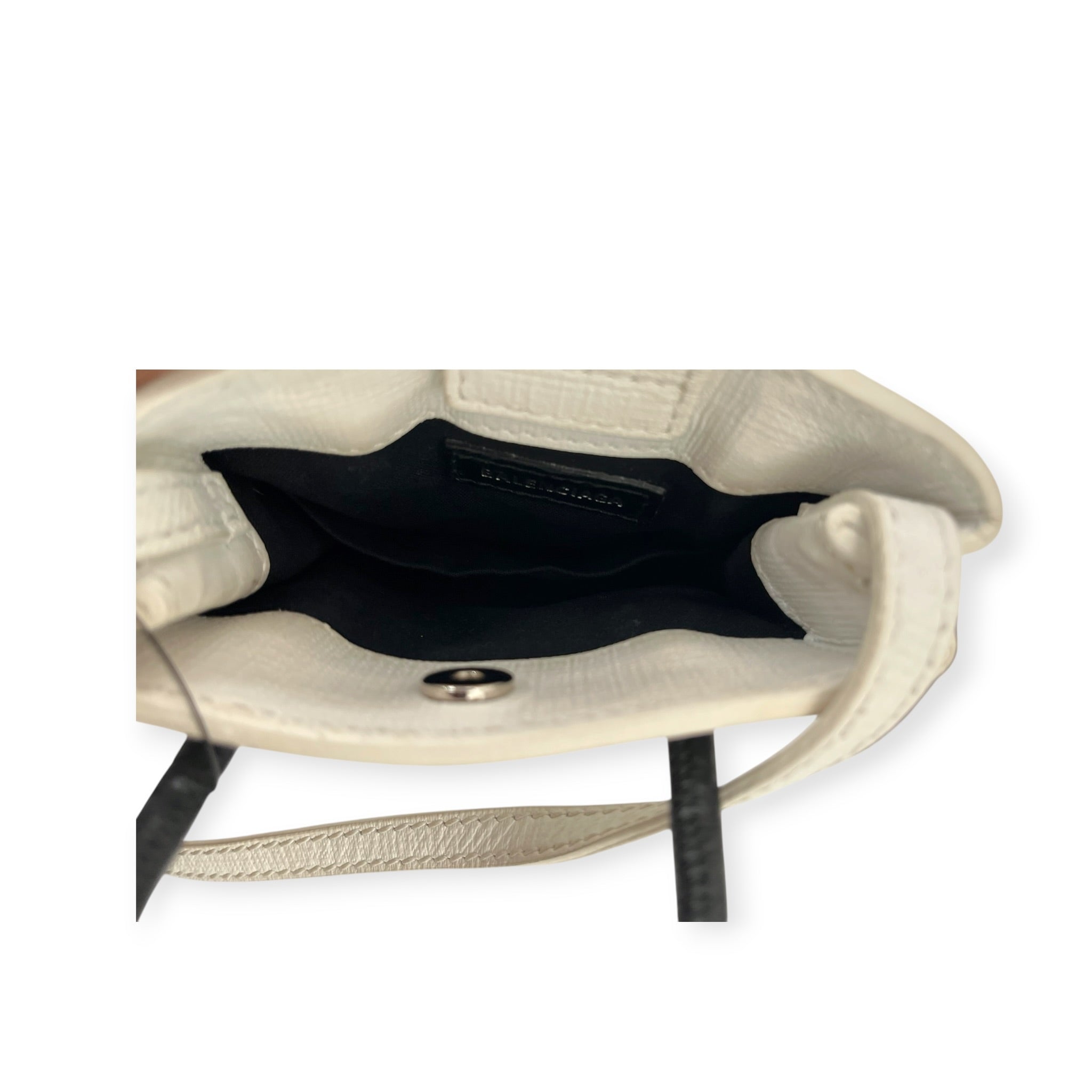 BALENCIAGA/Bag/Leather/WHT/MINI SHOPPER TOTE view 3