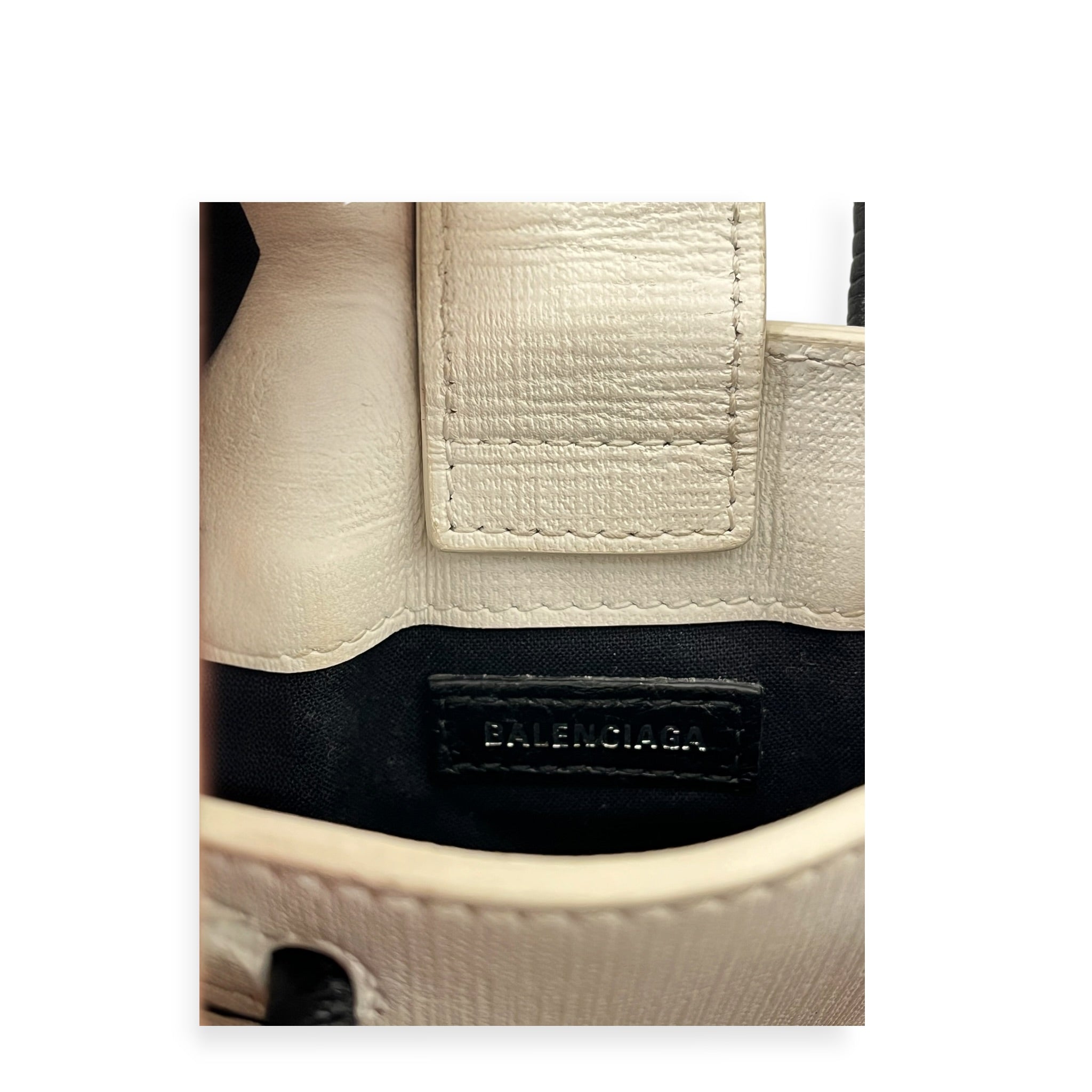 BALENCIAGA/Bag/Leather/WHT/MINI SHOPPER TOTE view 4