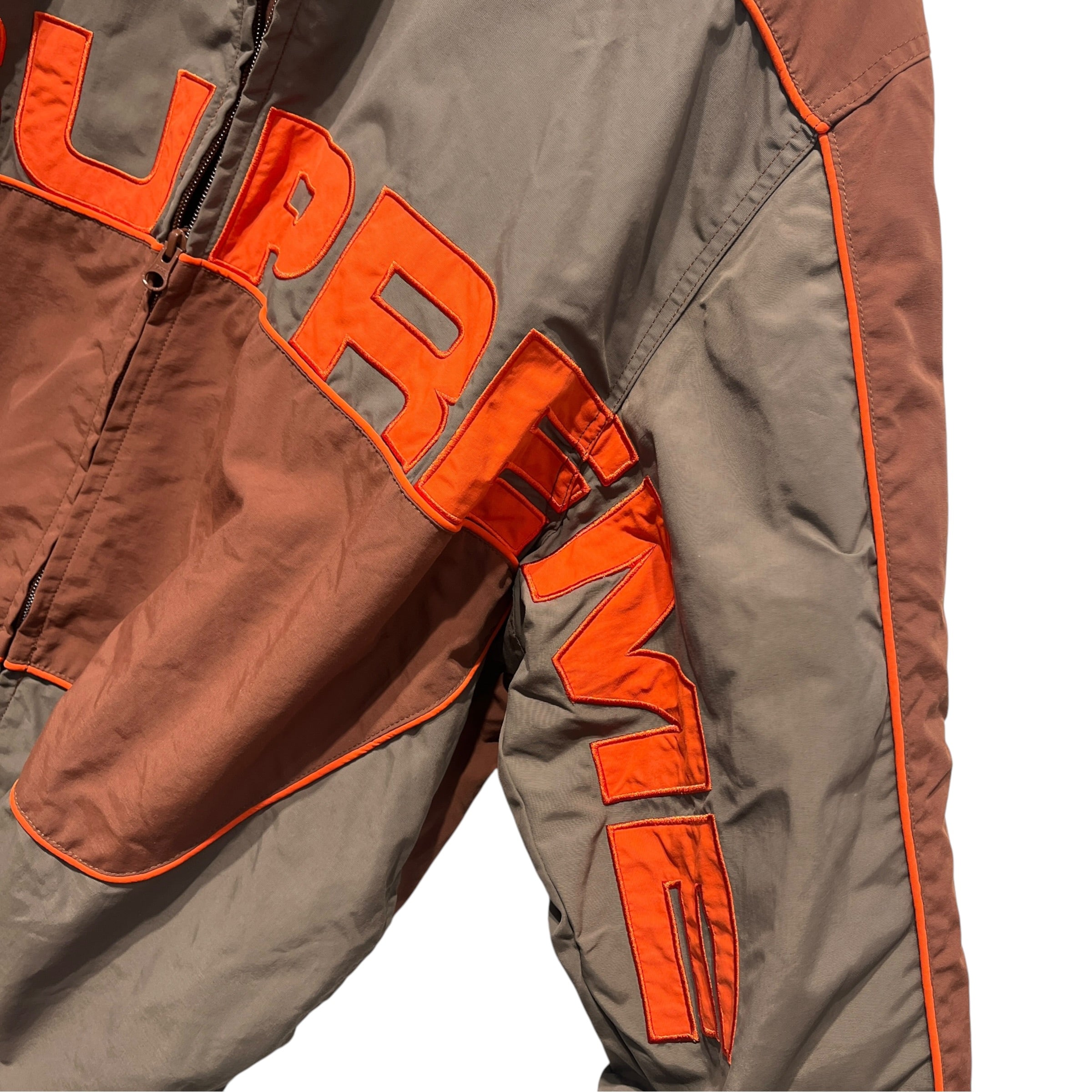 Supreme/Windbreaker/L/Nylon/BRW/S PANEL/ORN view 3