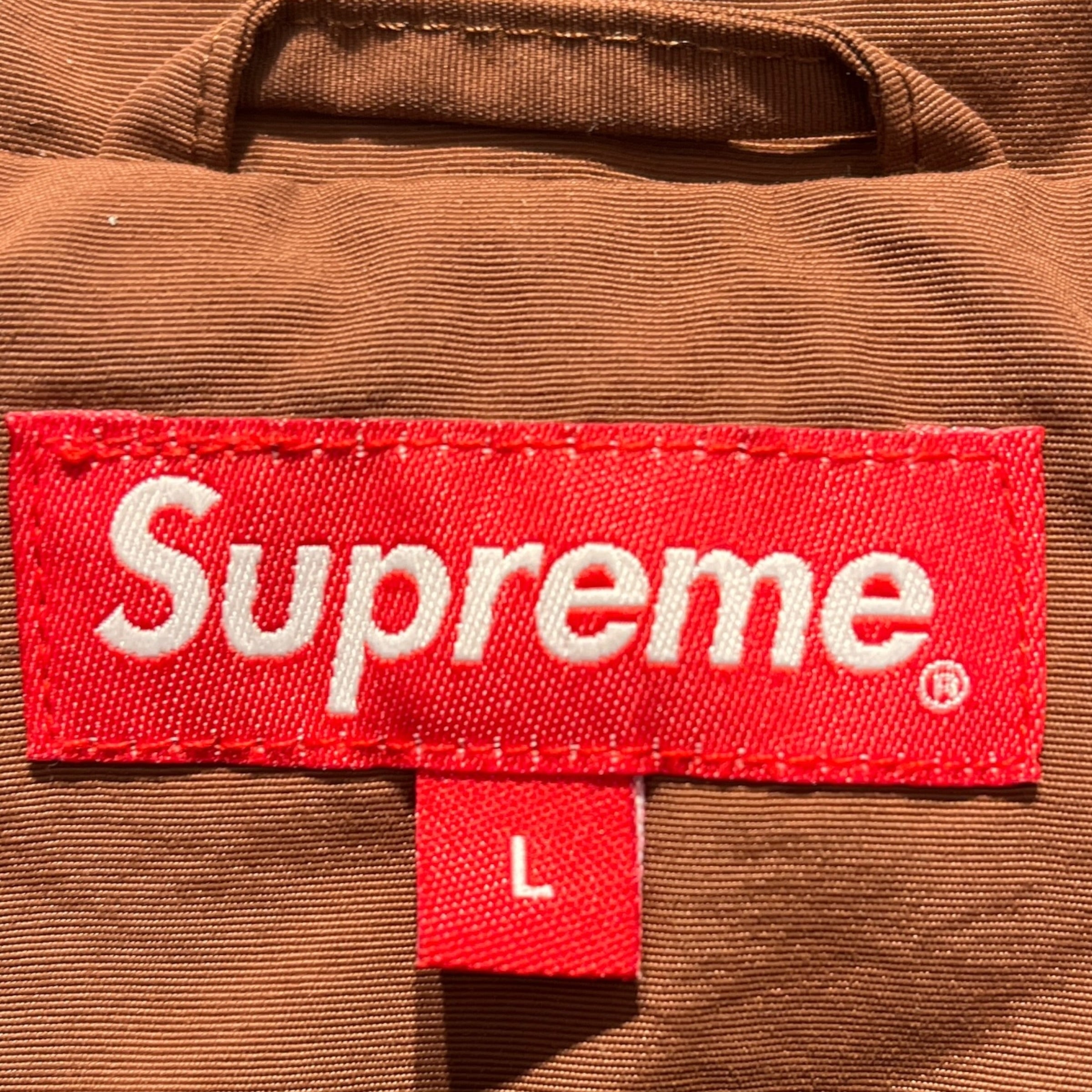 Supreme/Windbreaker/L/Nylon/BRW/S PANEL/ORN view 4