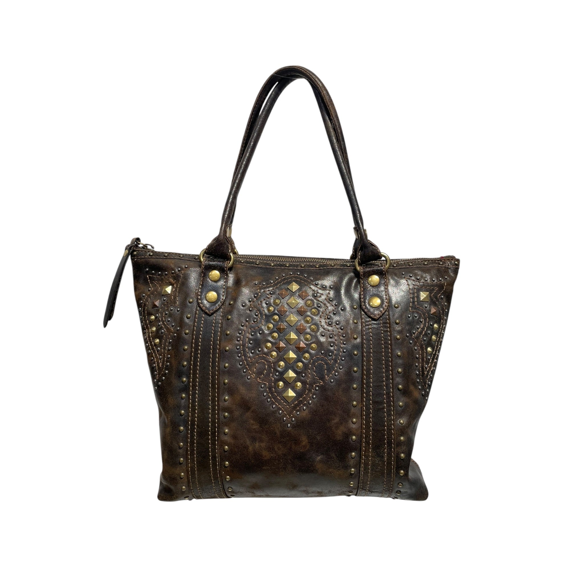 FRYE&CO/Bag/Leather/BRW/WESTERN STUDDED BAG view 1