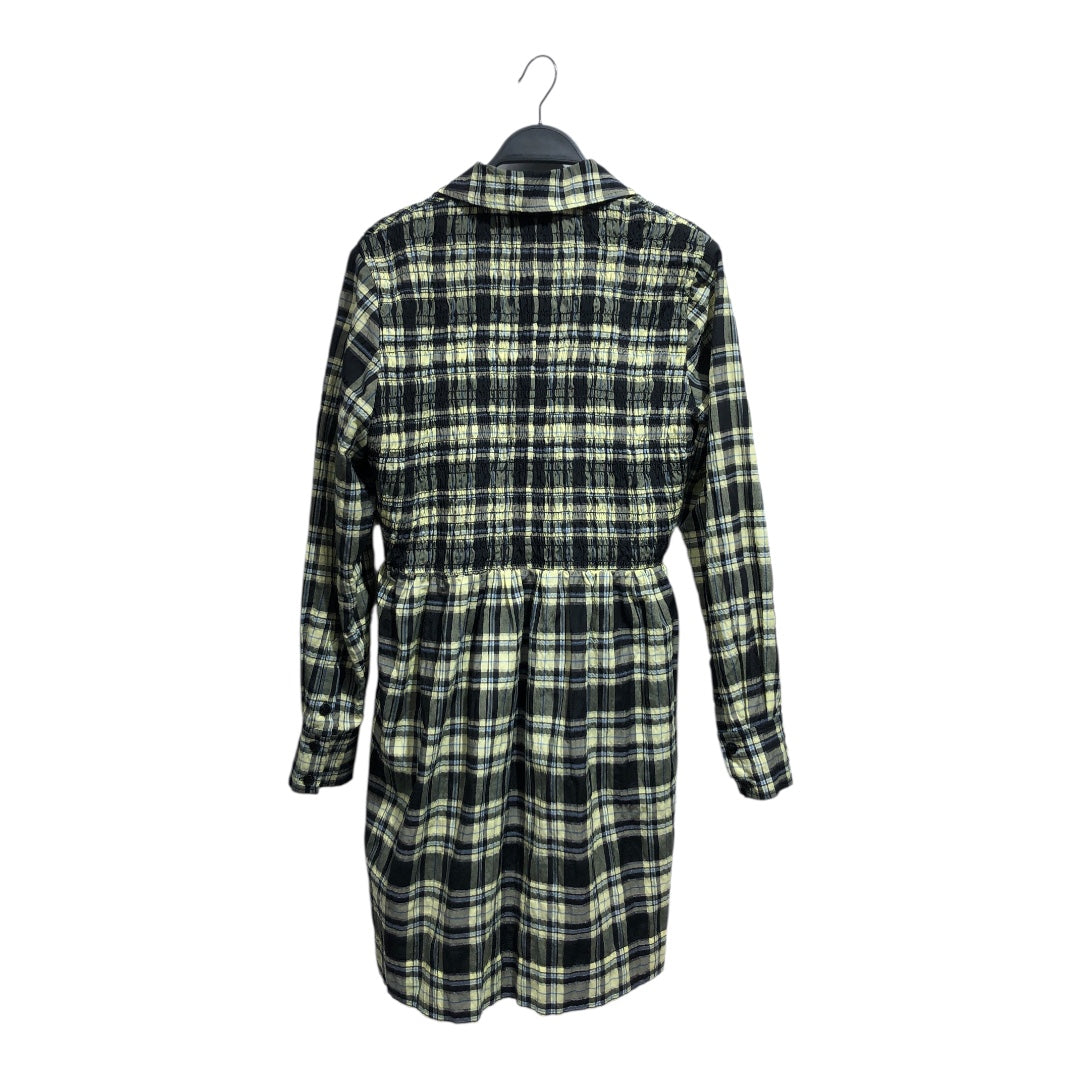 GANNI/Shirt Dress/M/Plaid/Polyester/MLT/Midi Length/Ganni Long Collar Plaid Dress view 2