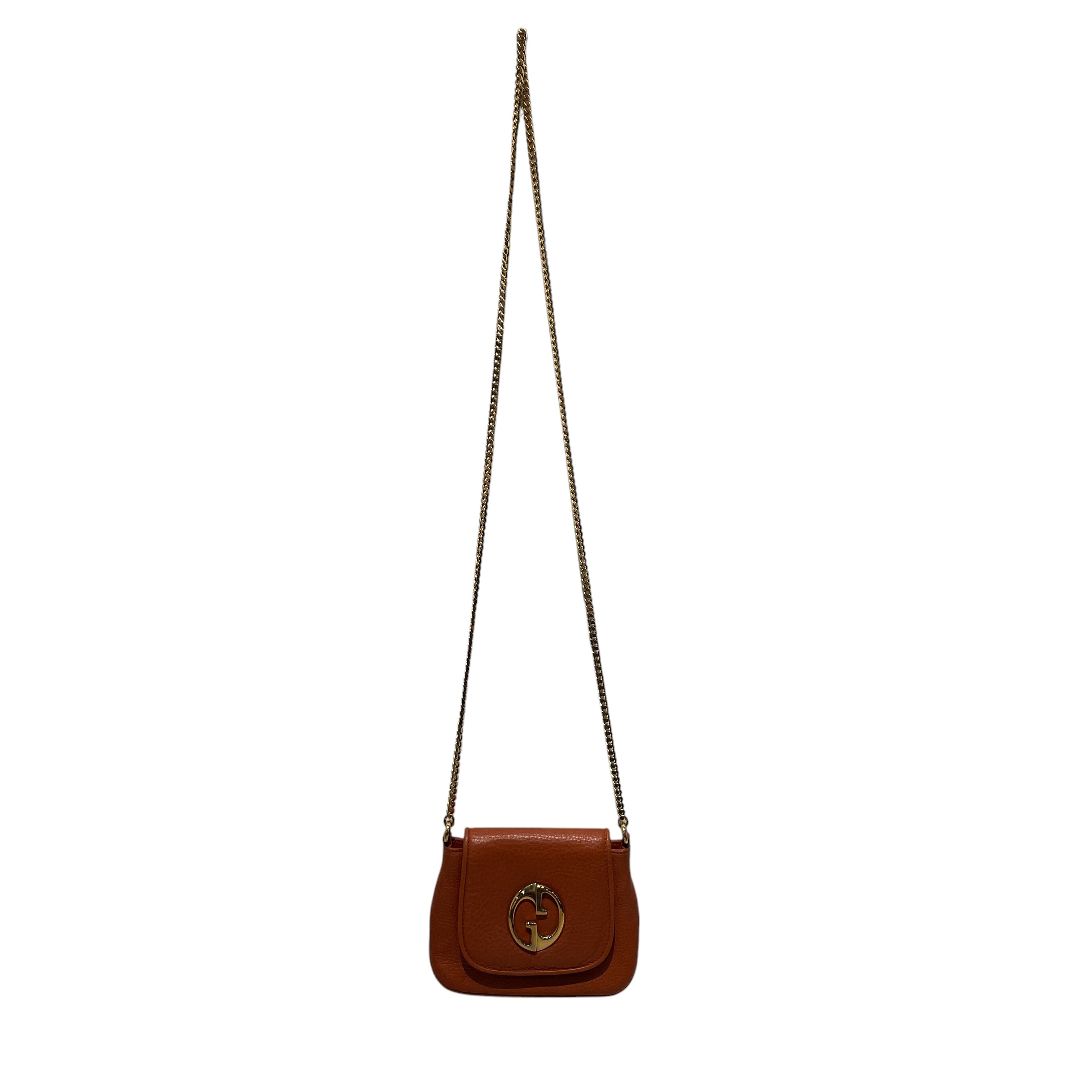 GUCCI/Bag/Leather/BRW/1973 SMALL CHAIN view 1