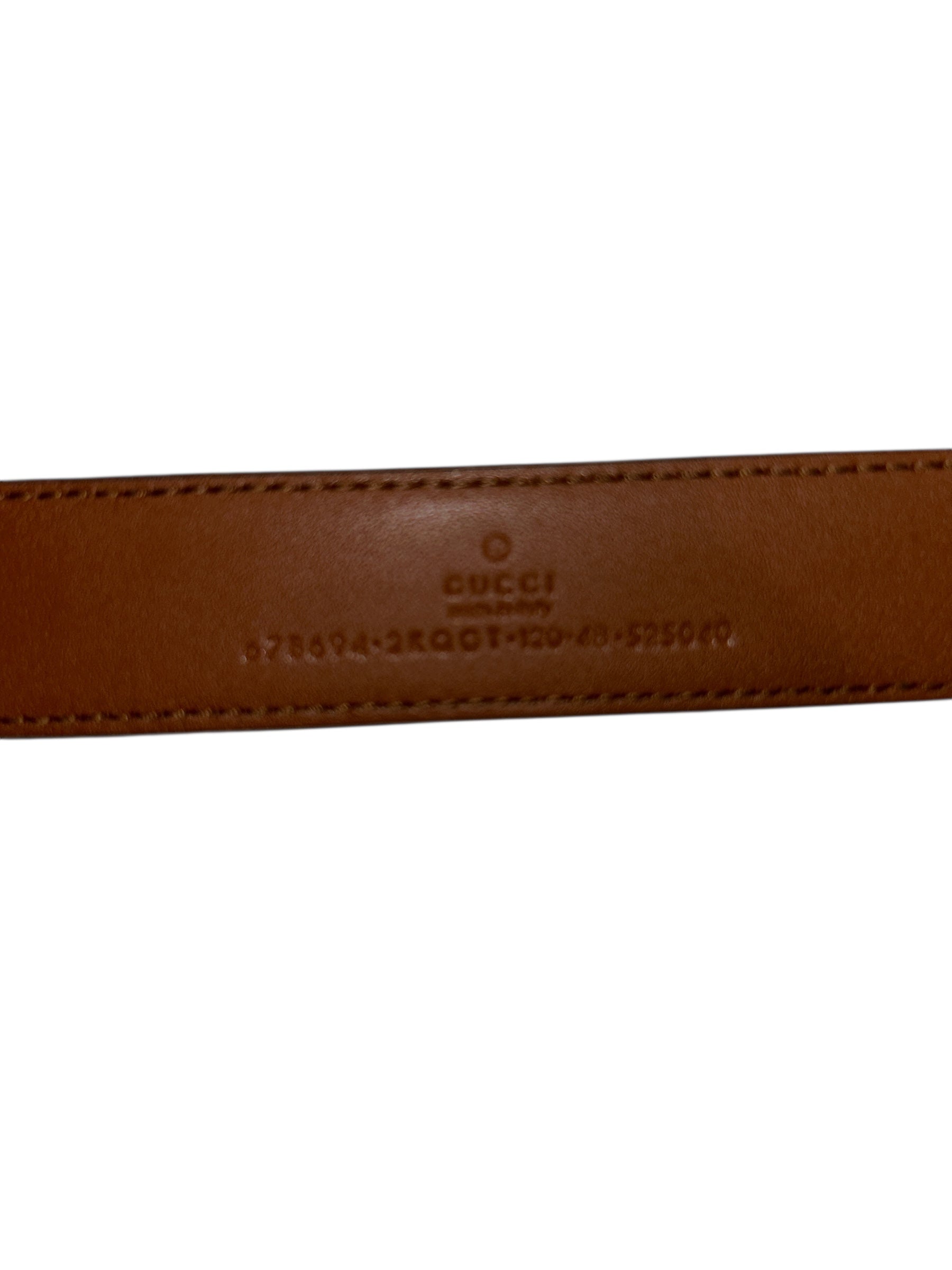 GUCCI/Belt/Denim/BLU/denim square buckle view 3