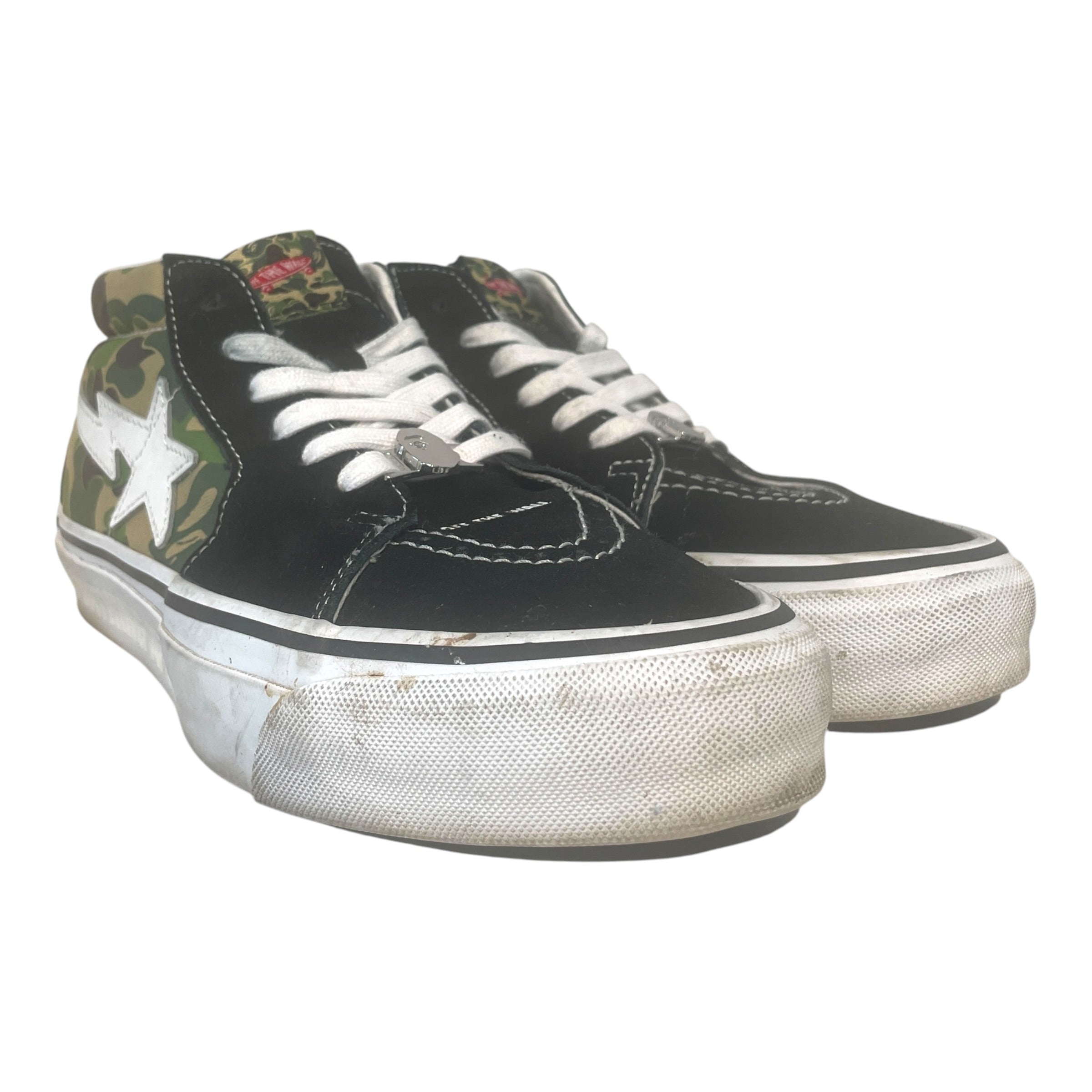 VANS/A BATHING APE/Shoes/US 10.5/Camouflage/Cotton/GRN/SK8 Mid Reissue view 1